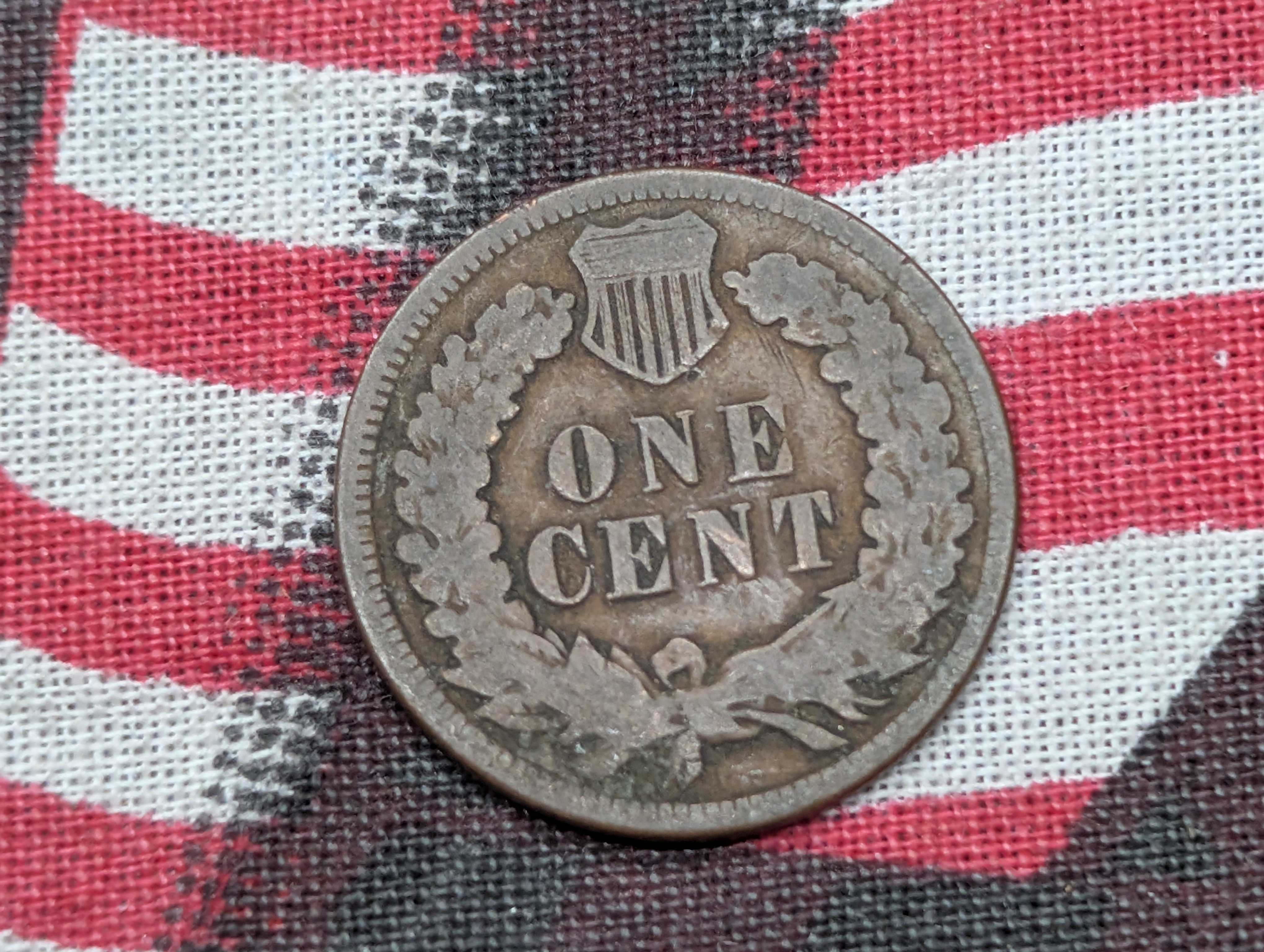1897 1 In The Neck Indian Head Cent - Nice Circ.