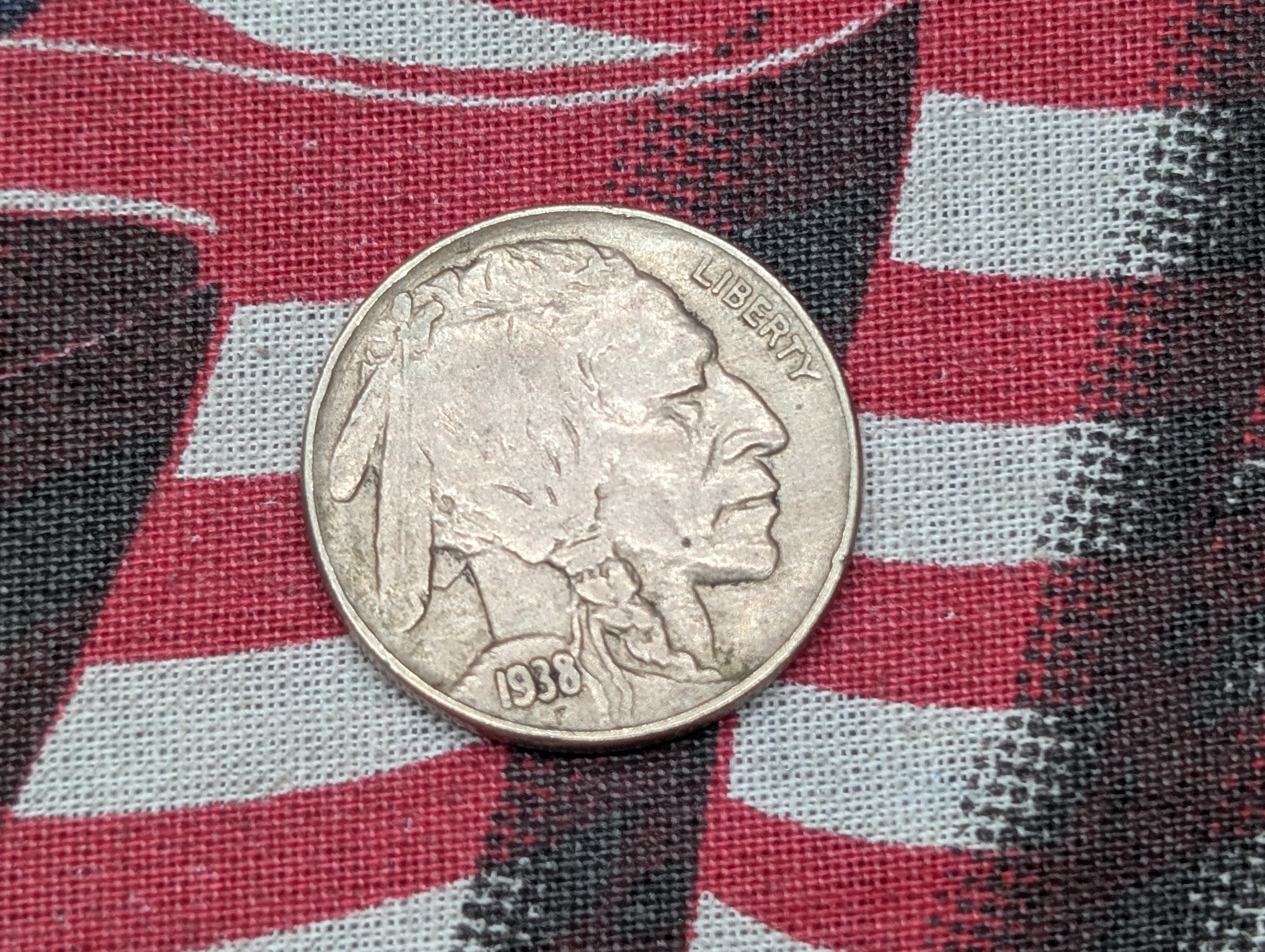 1938-D/S Indian Head Buffalo Nickel