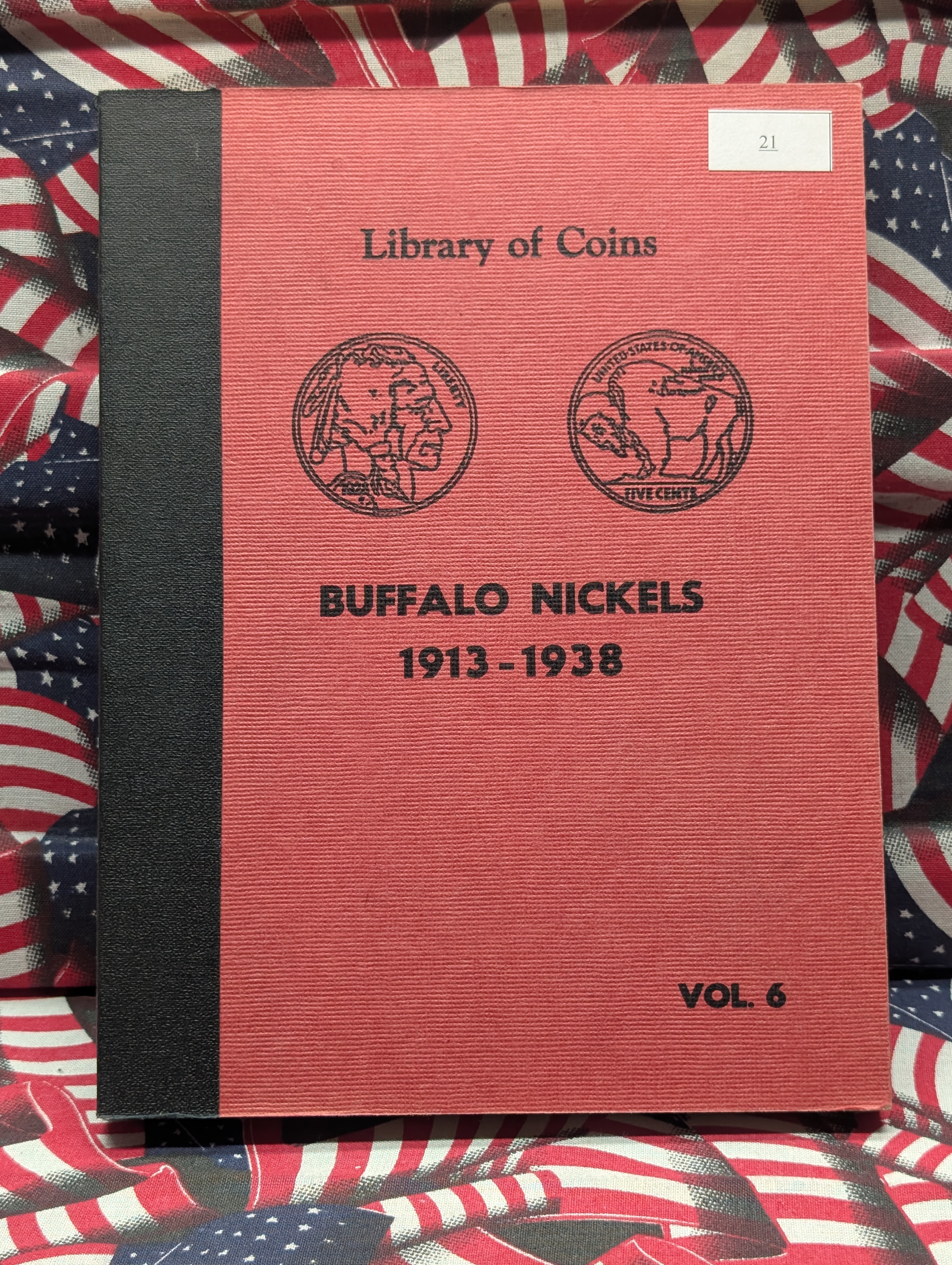 Partial Library of Coins Indian Head Buffalo Nickels Album for 1913-1938, with 37 Coins