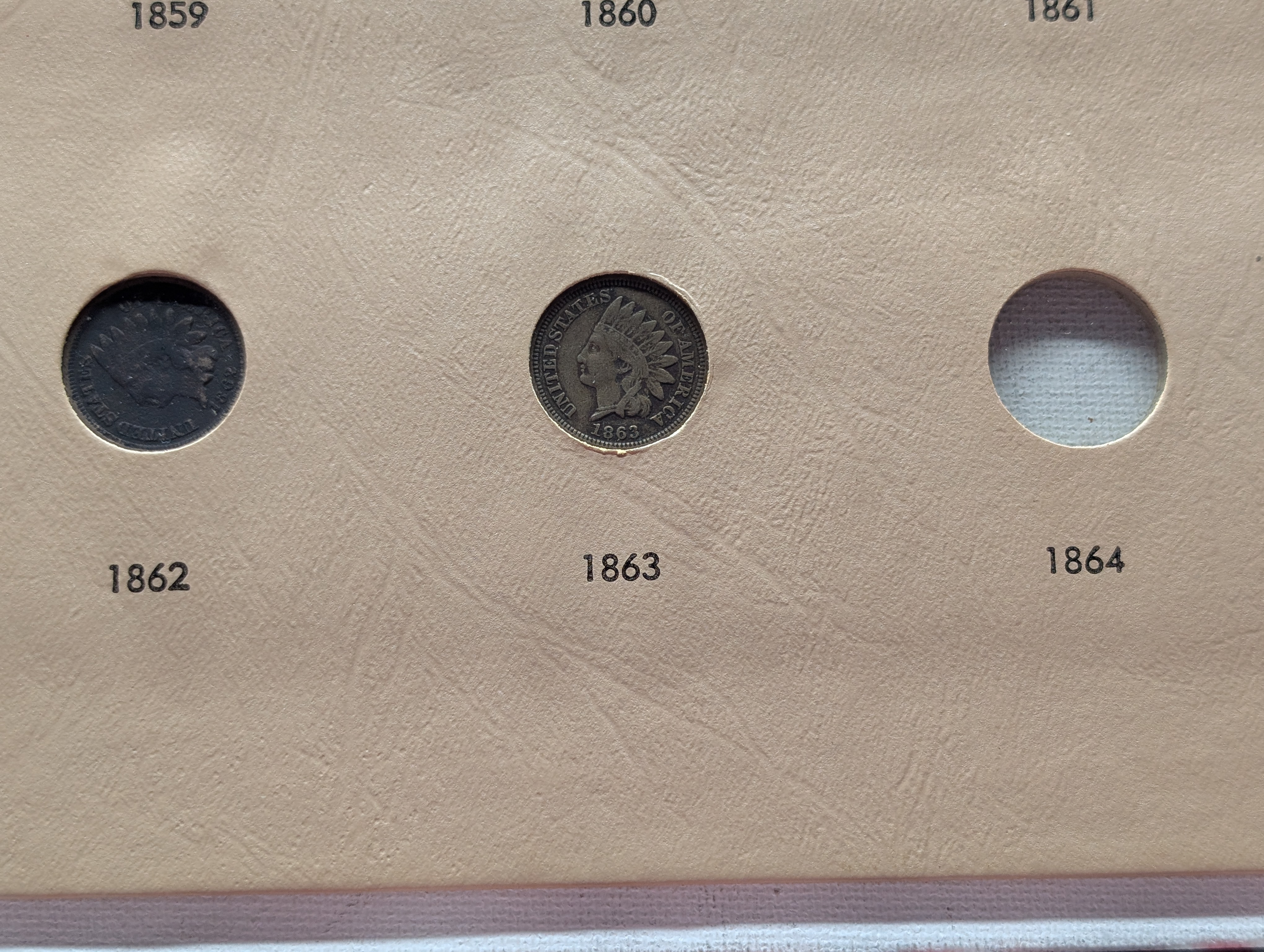 Partial Dansco Indian Head Cent Book, 32 Coins