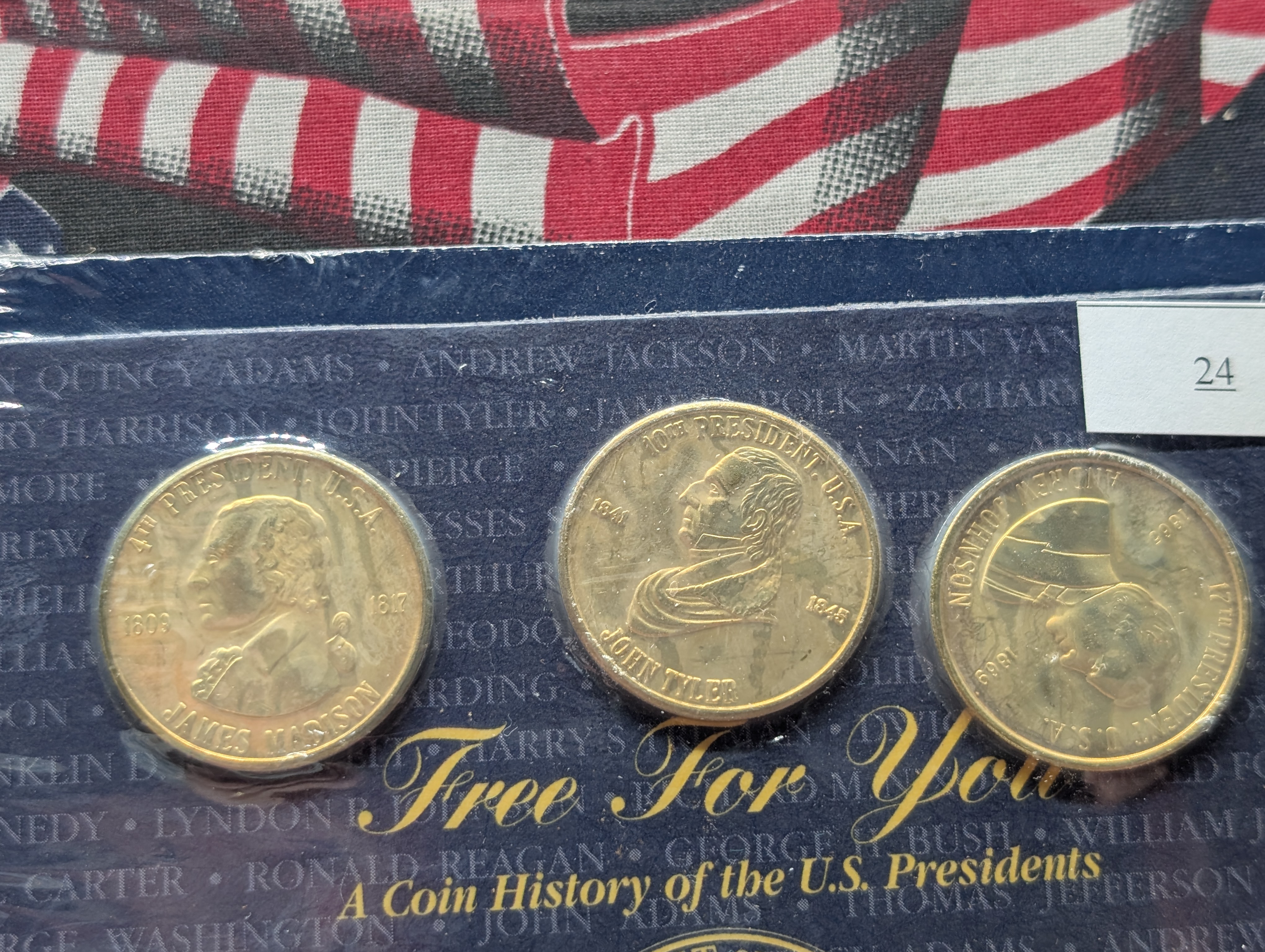 5 Medal Free For You A Coin History of the U.S. Presidents Sealed Set