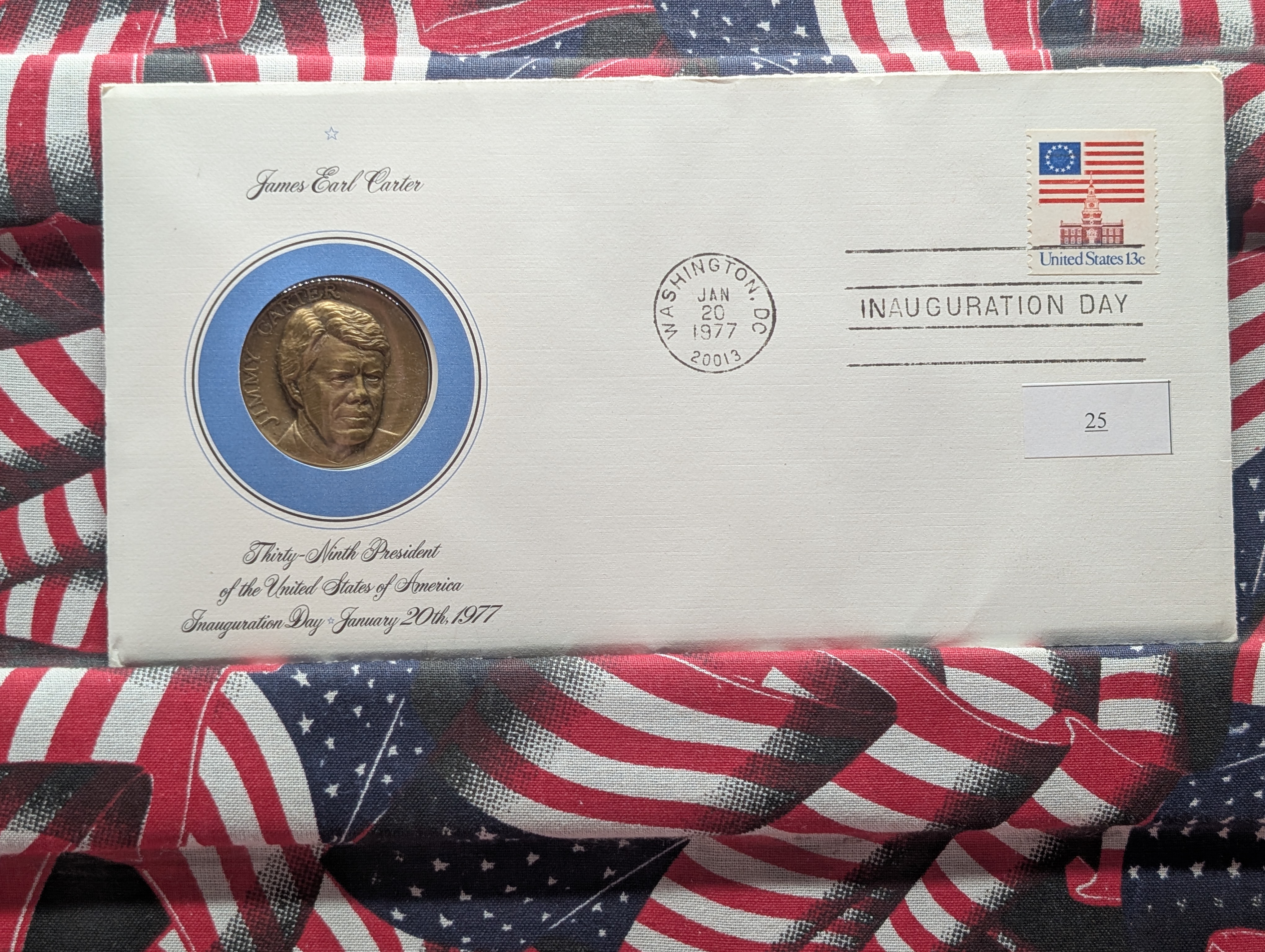1977 Jimmy Carter Inauguration Medal in Sealed Envelope