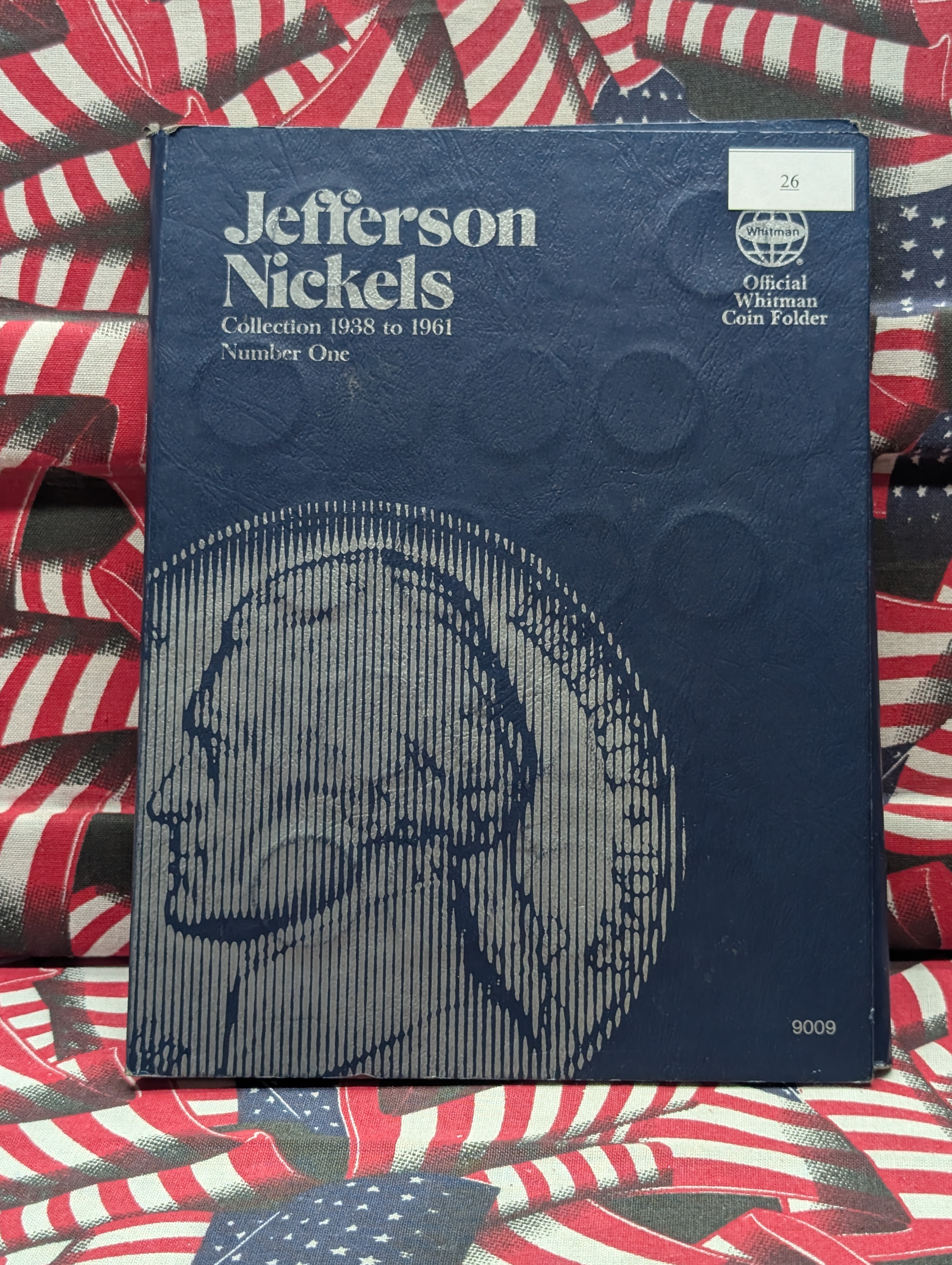 Partial Jefferson Nickel Collection 1938-1961 Book - Includes 7 War Time Nickels - 40 Coins Total