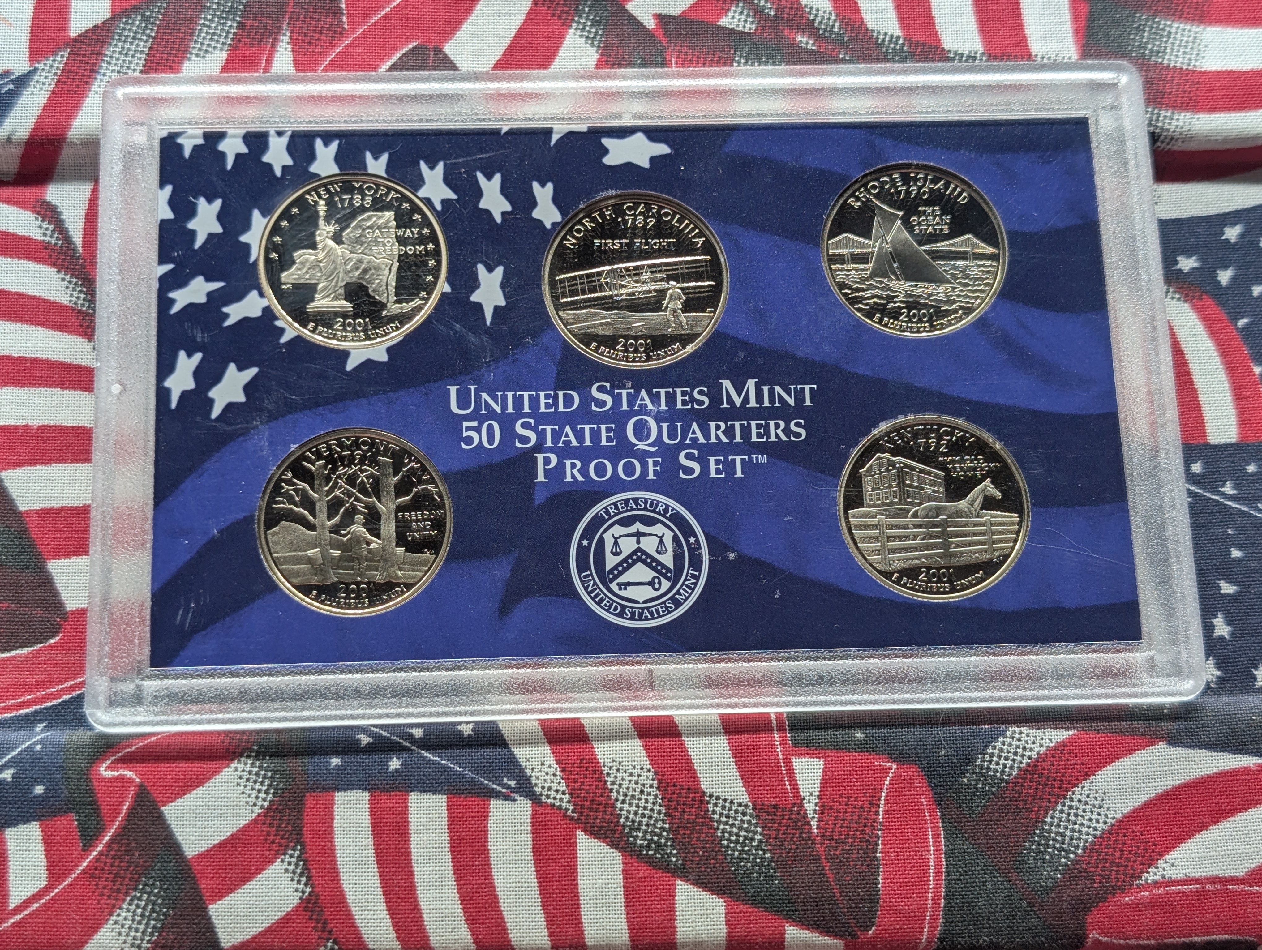 2001-S United States Mint Clad State Quarter Proof Set