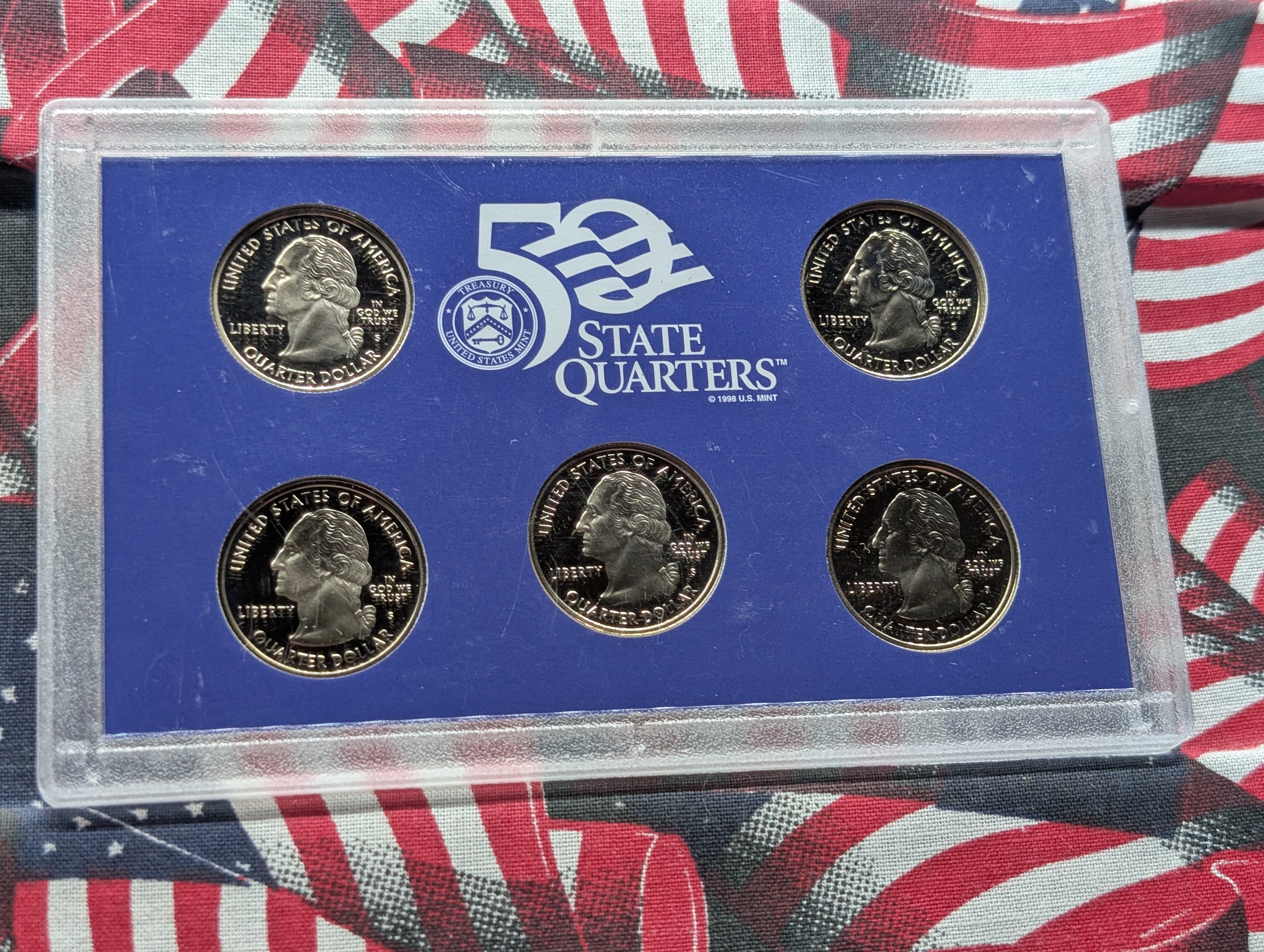2001-S United States Mint Clad State Quarter Proof Set