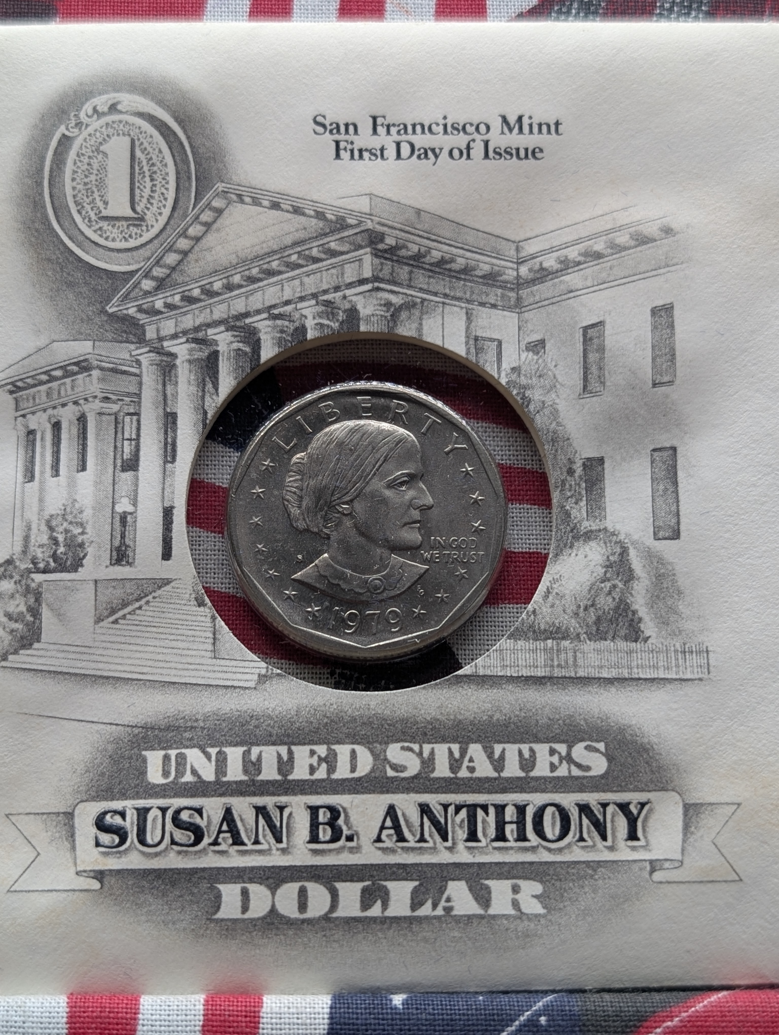 1979-S Susan B. Anthony Dollar in Sealed Envelope w/Box & COA