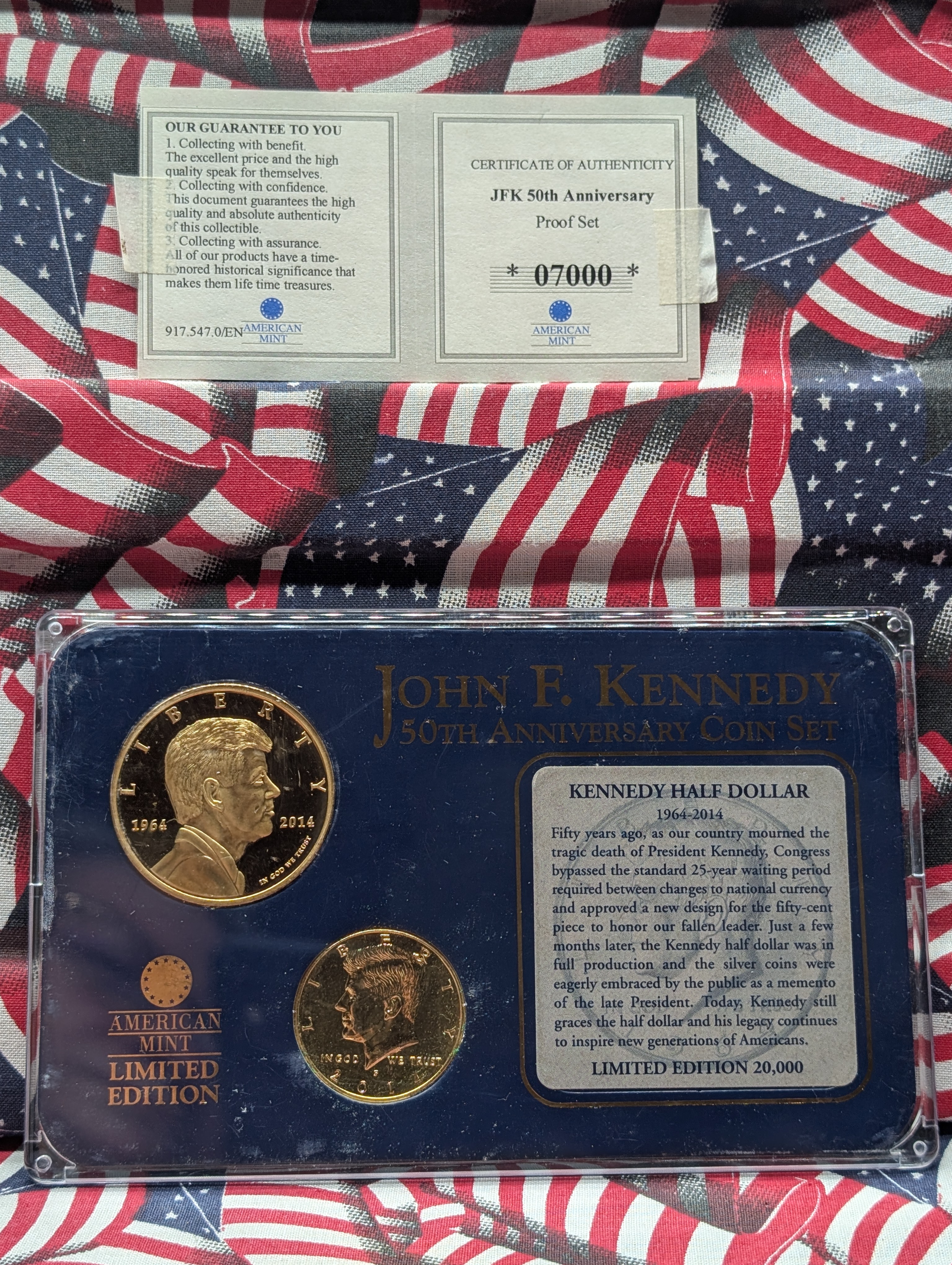 2014-P John F. Kennedy Half Dollar with a Medal - 50th Anniversary Coin Set