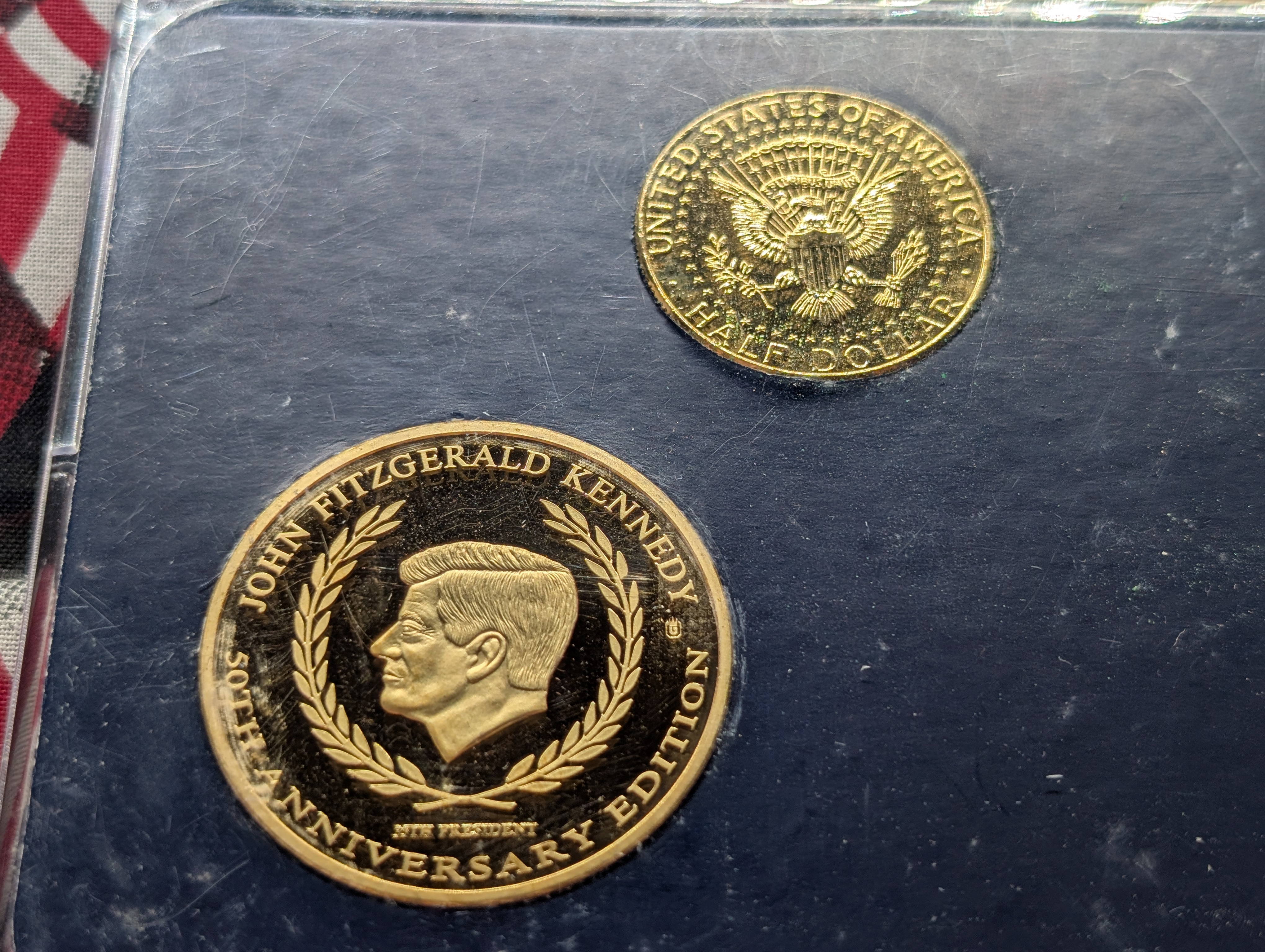 2014-P John F. Kennedy Half Dollar with a Medal - 50th Anniversary Coin Set