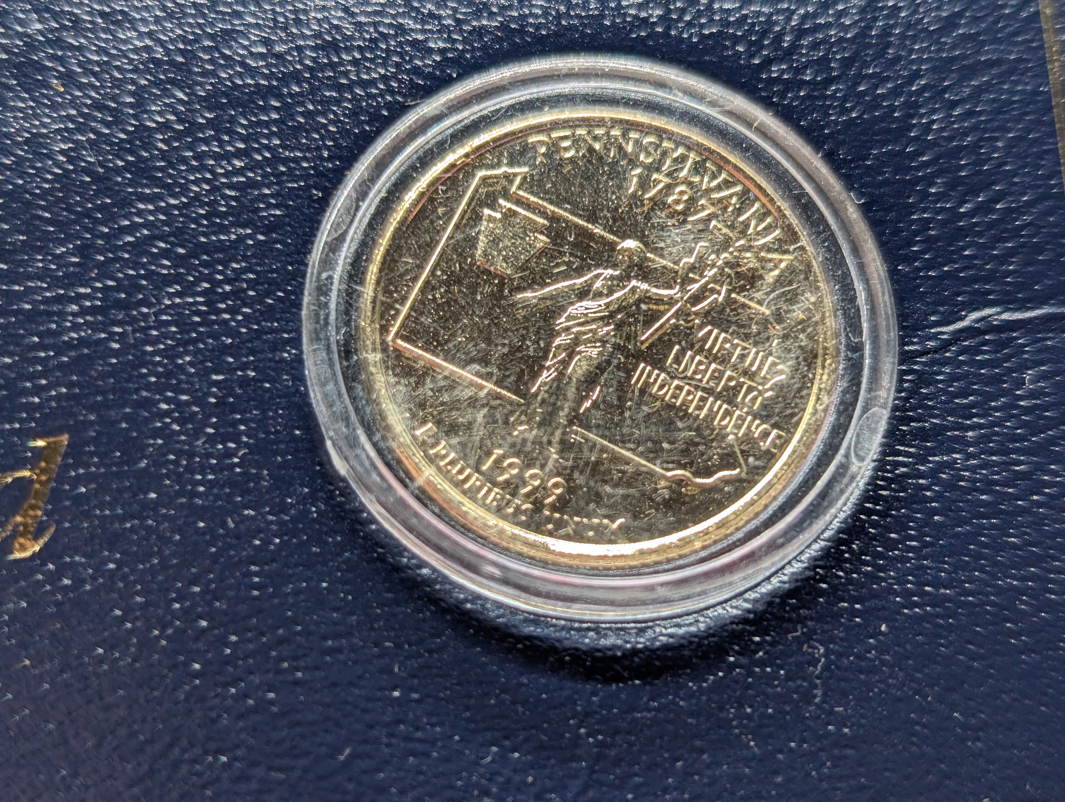 1999 24kt Gold Plated State Quarter Set