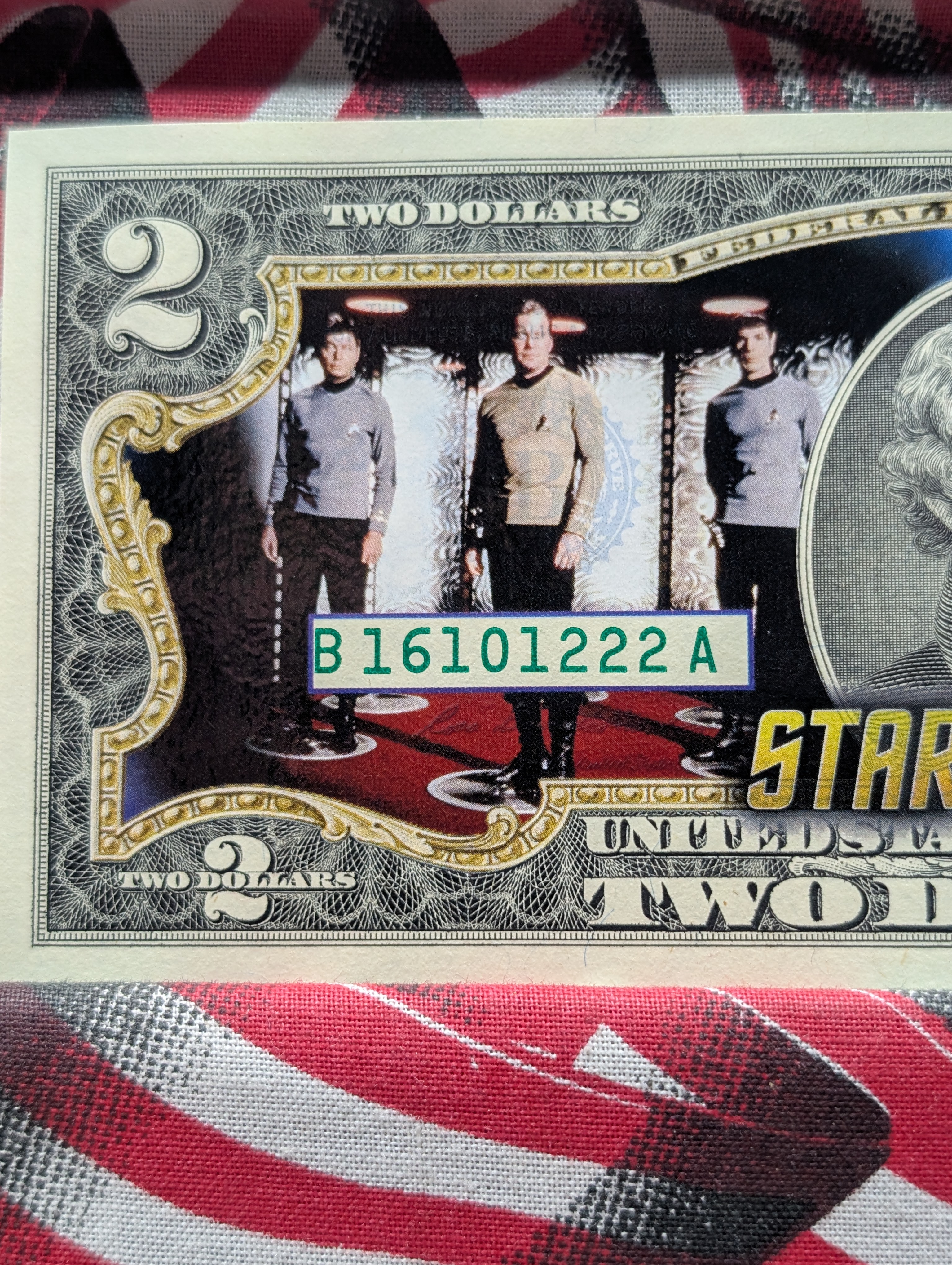Star Trek 50th Anniversary 1966-2016 Colorized $2 Bill