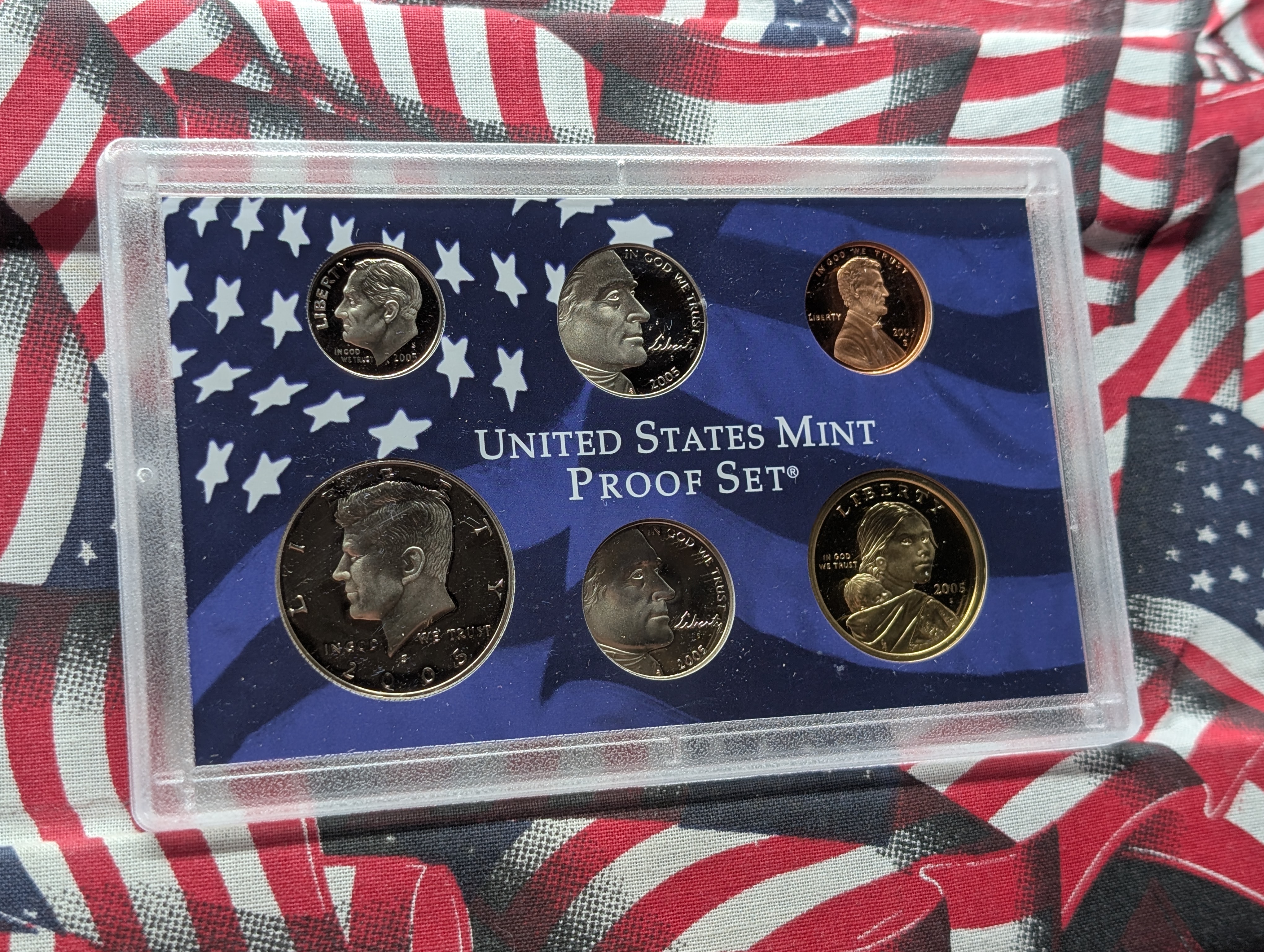 2005-S United States Mint Proof Set W/ State Quarters In Display Box with COA