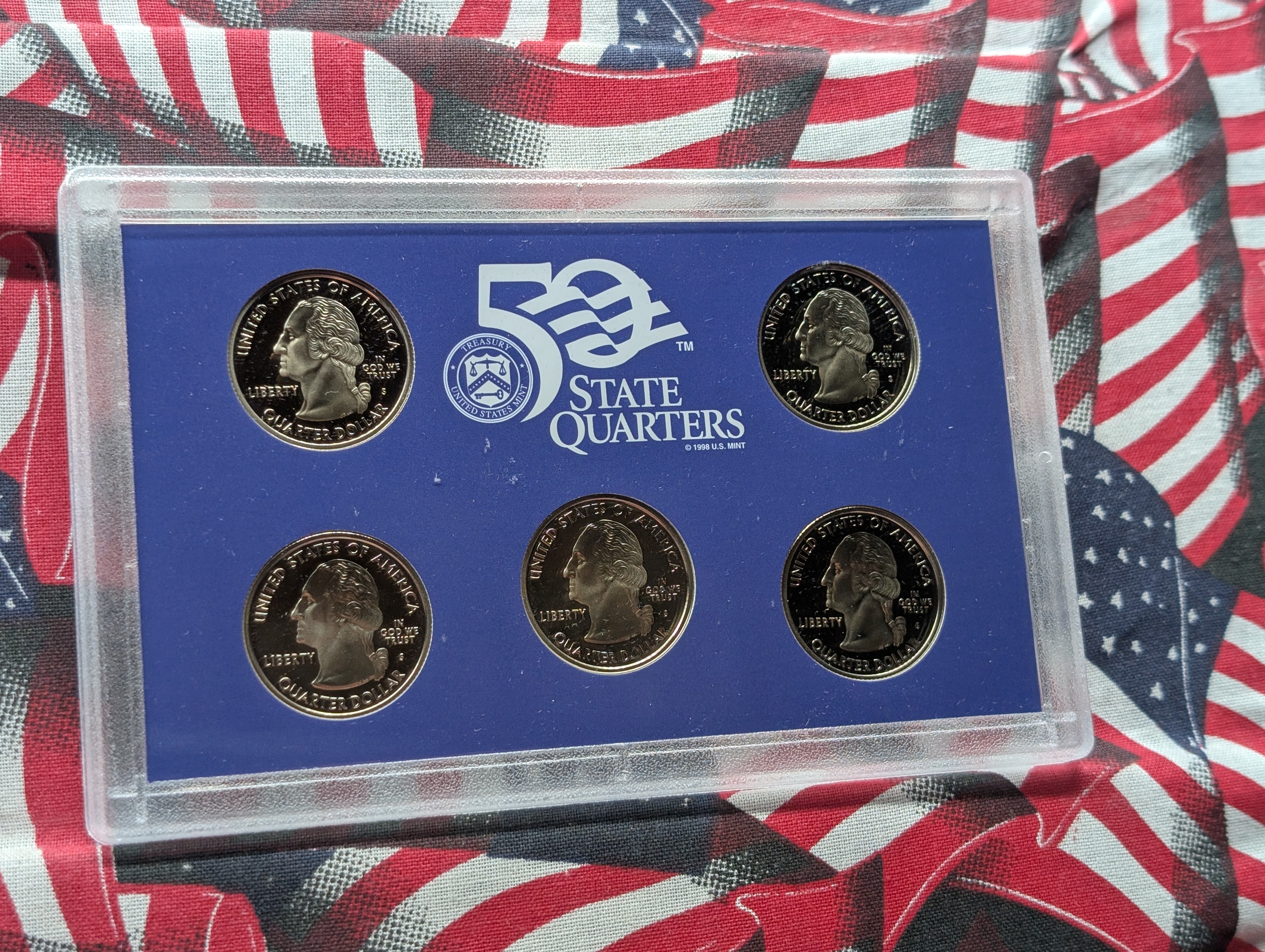 2005-S United States Mint Proof Set W/ State Quarters In Display Box with COA