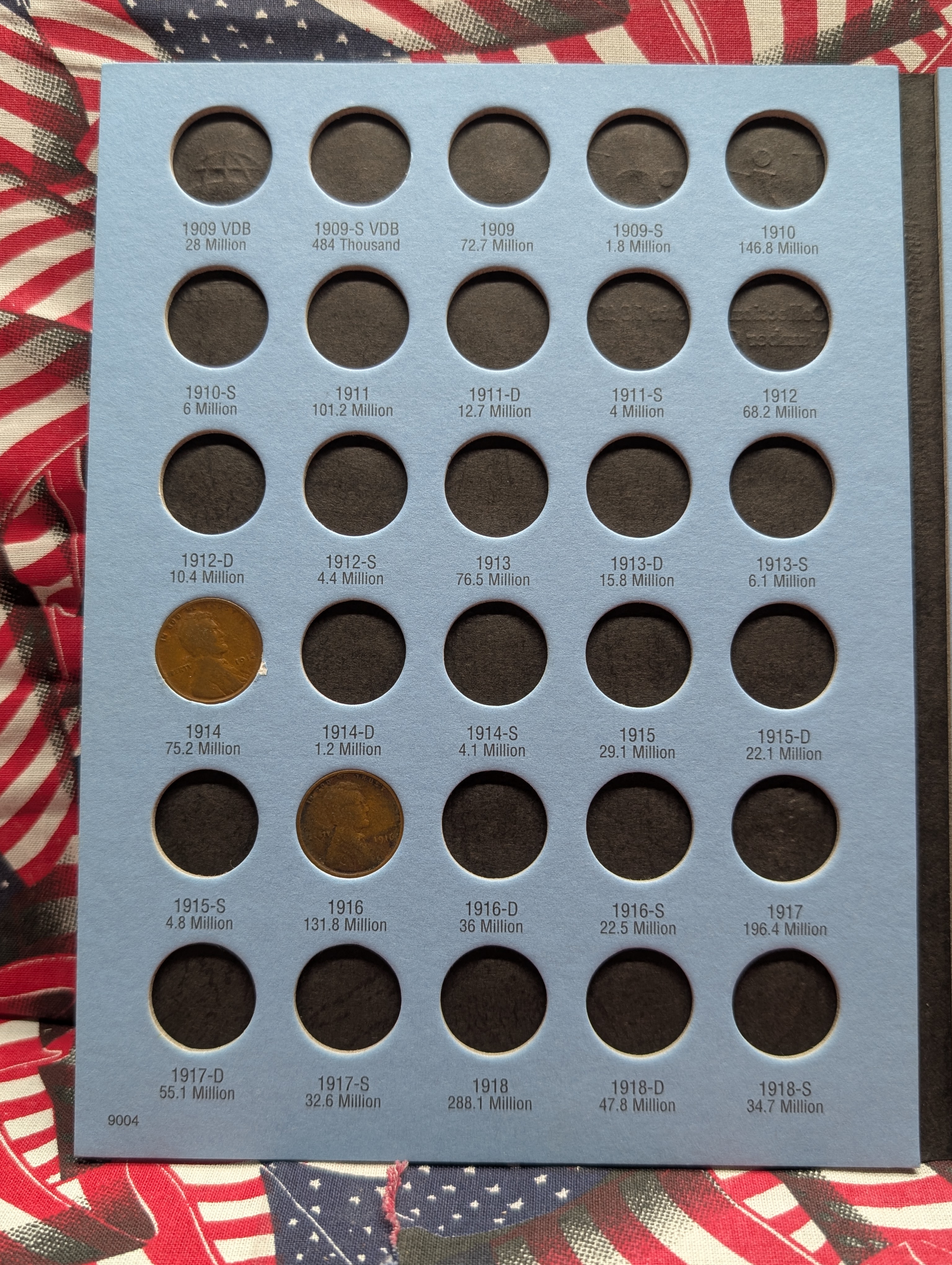 Partial Lincoln Cent Collection 1909-1940 Book, 24 Coins