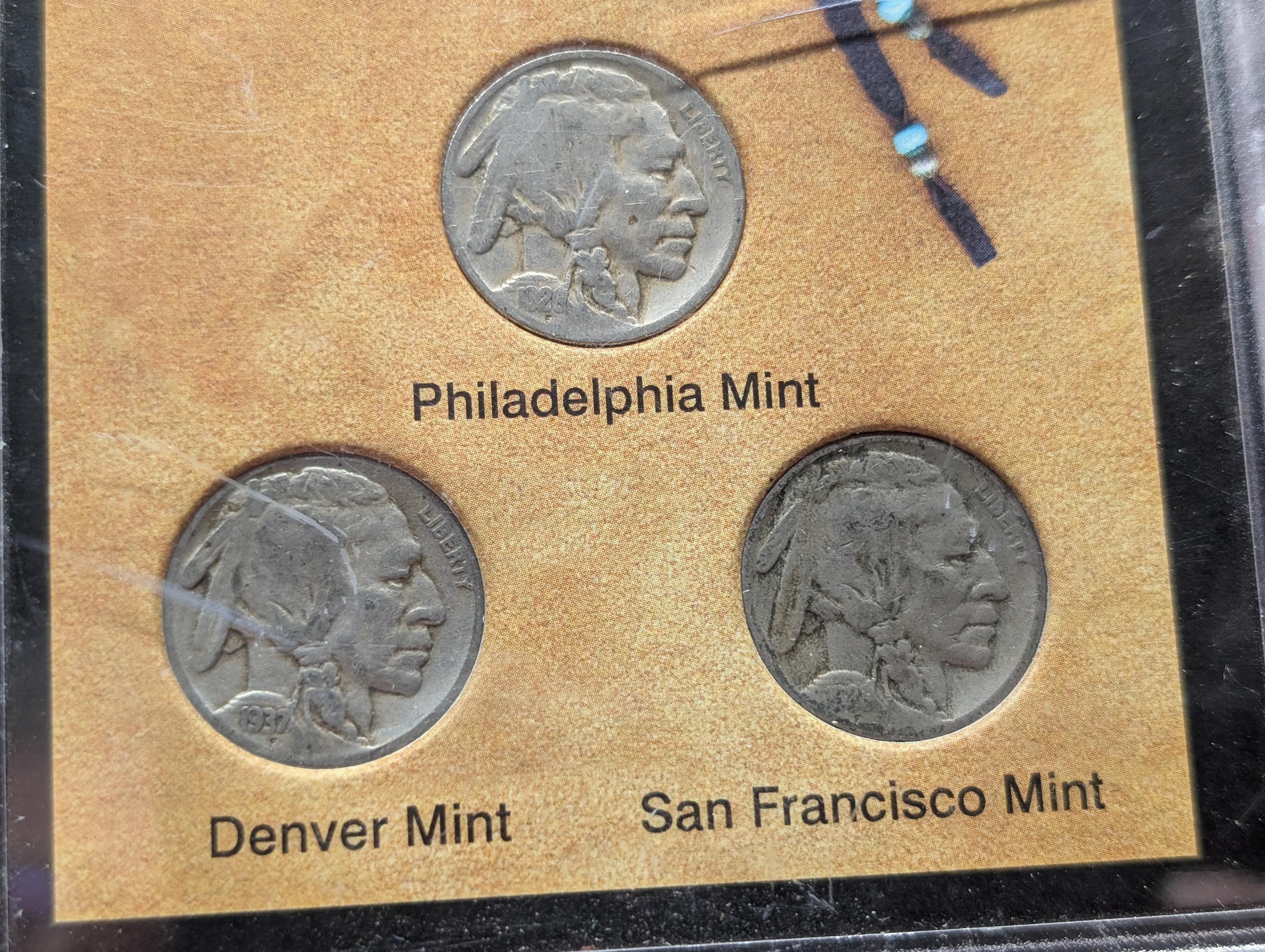 Assorted Date Indian Head Buffalo Nickel P, D, & S Mint Mark Set