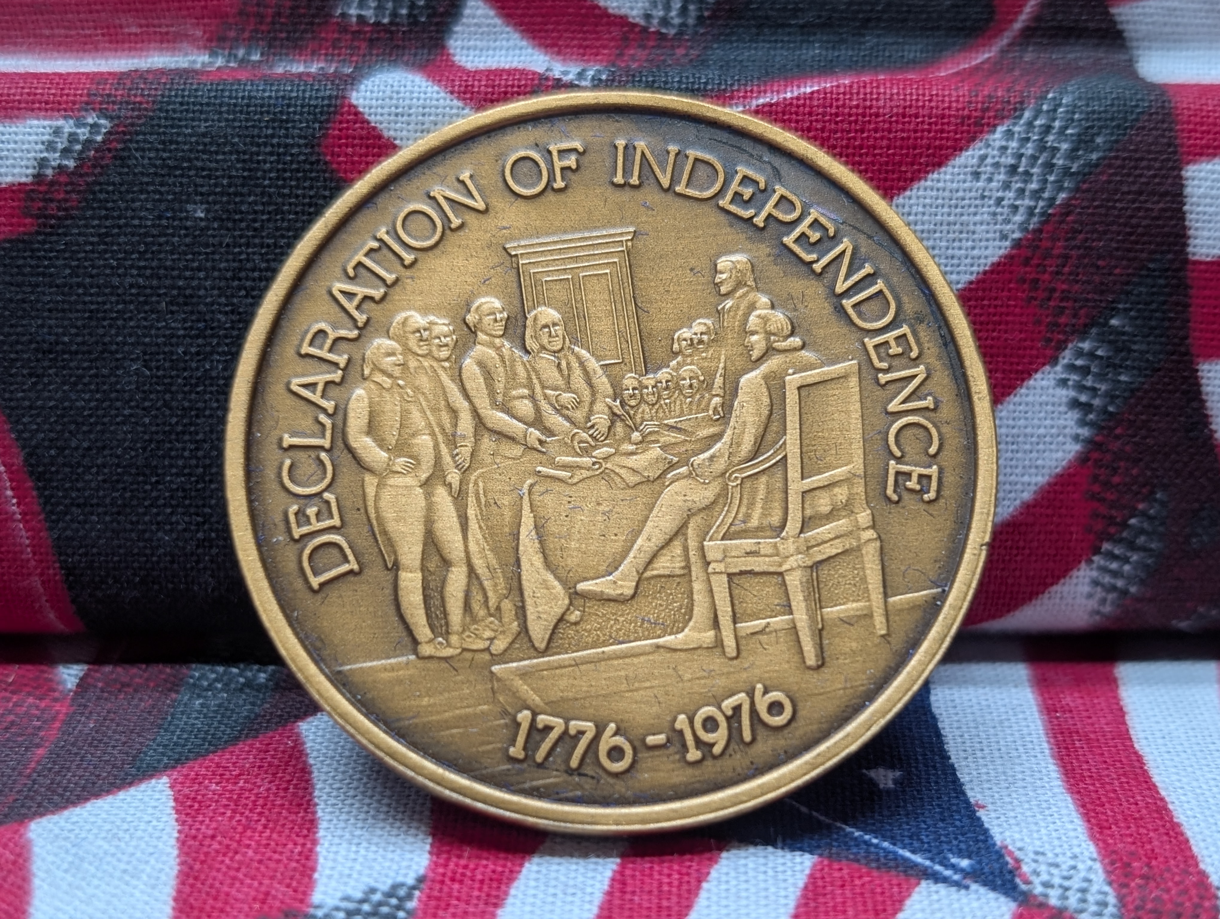 1776-1976 Crossing the Delaware Declaration of Independence Token Set