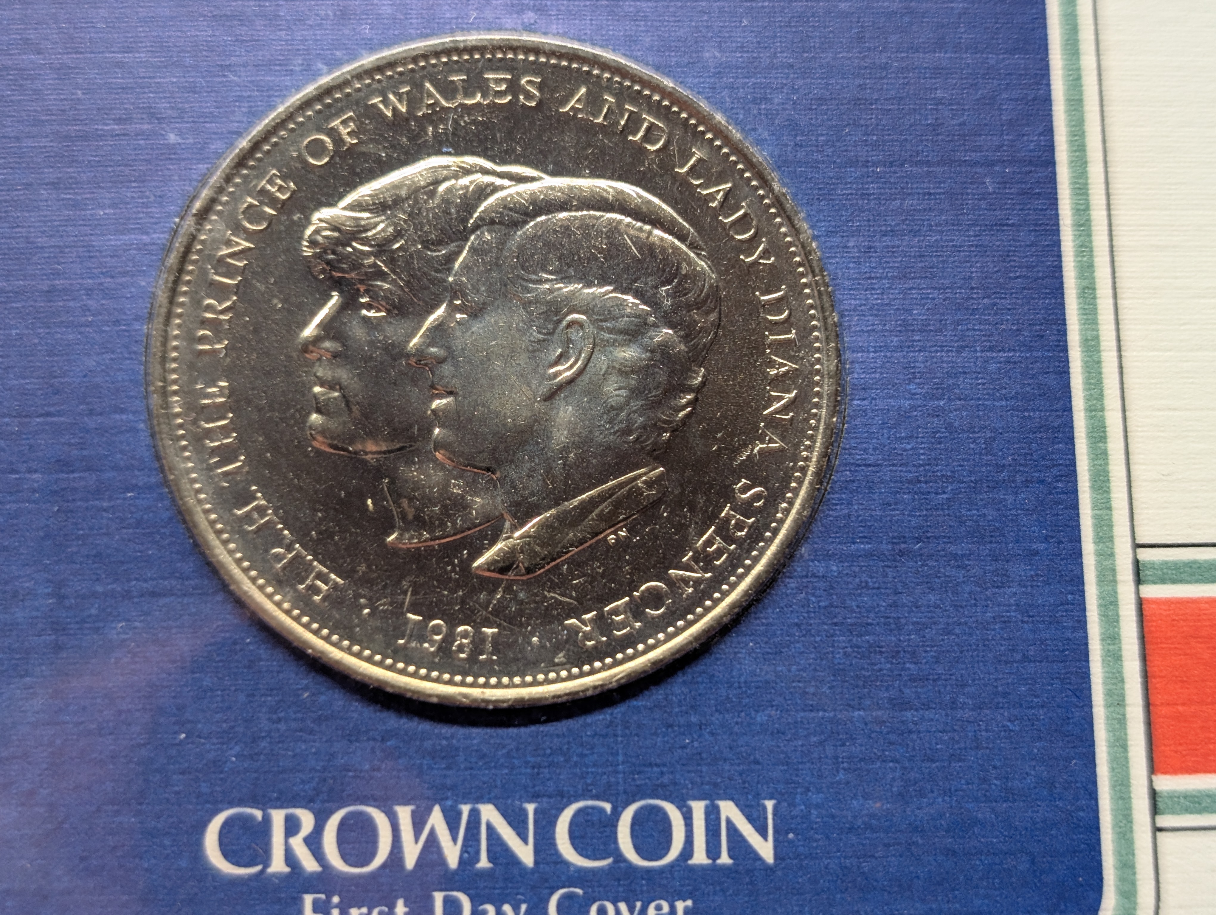 1981 The Royal Wedding Crown, with COA - First Day Cover