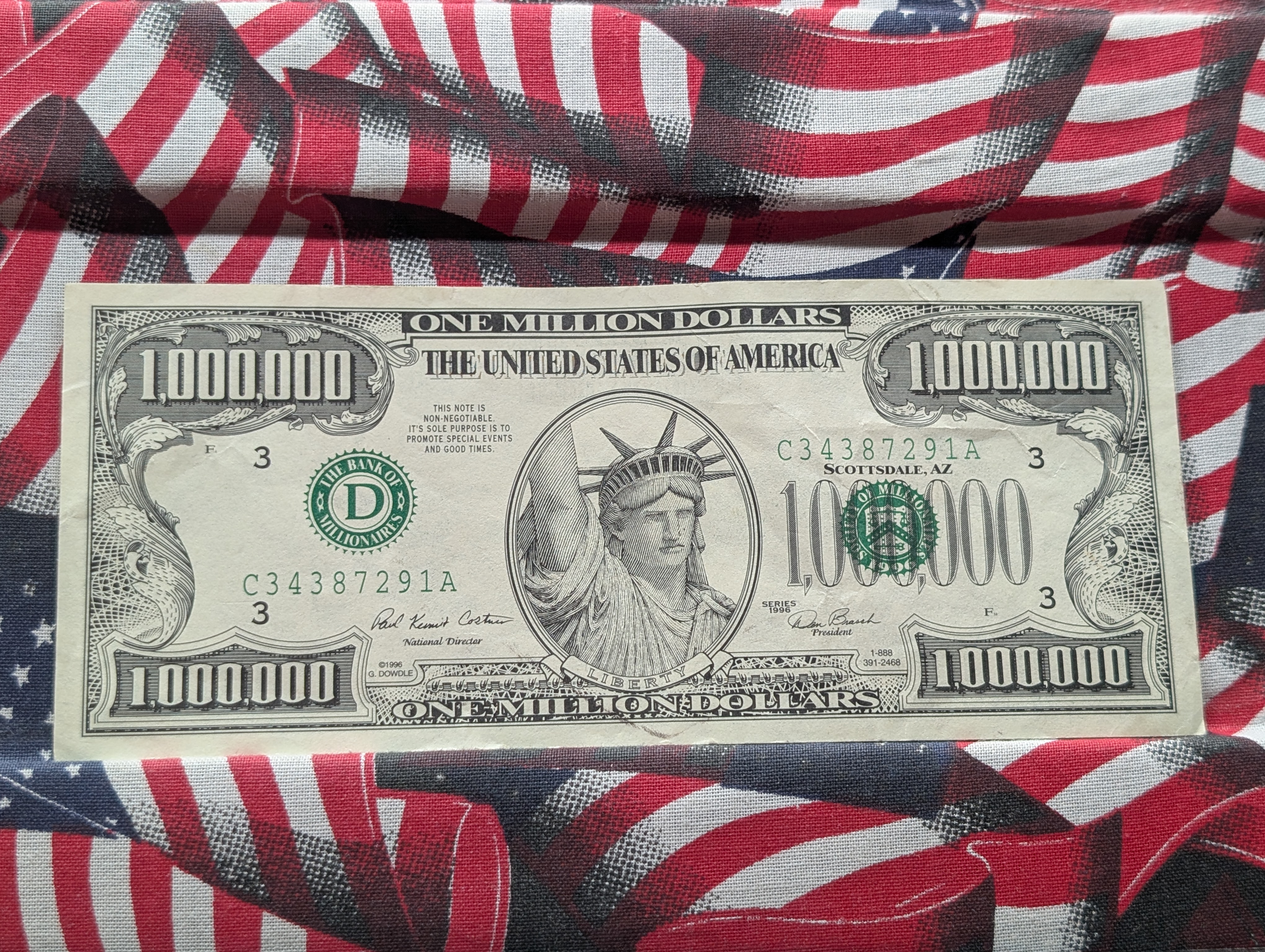 (5) Tokens & Novelty $1,000,000 Souvenir Bill