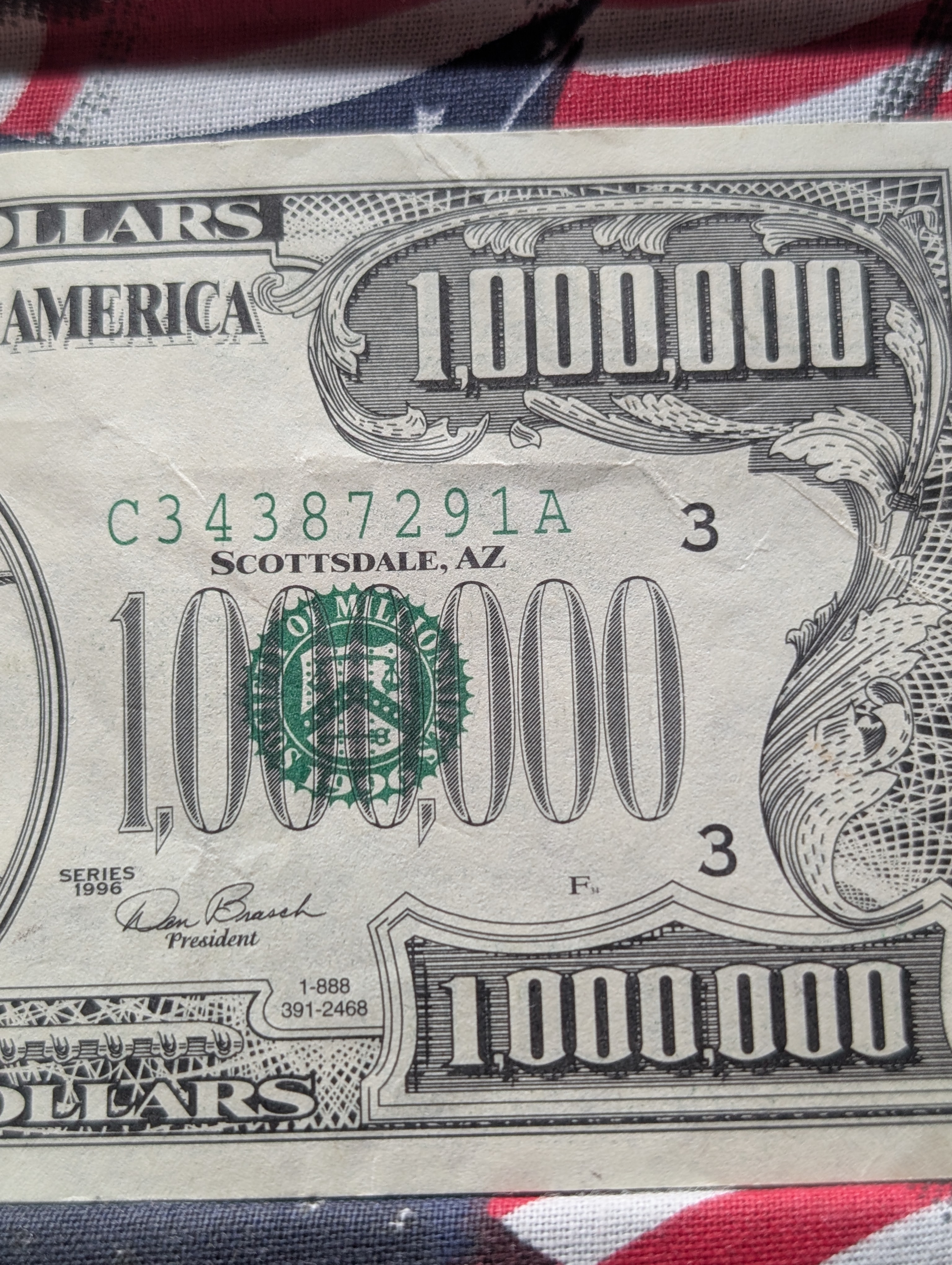 (5) Tokens & Novelty $1,000,000 Souvenir Bill