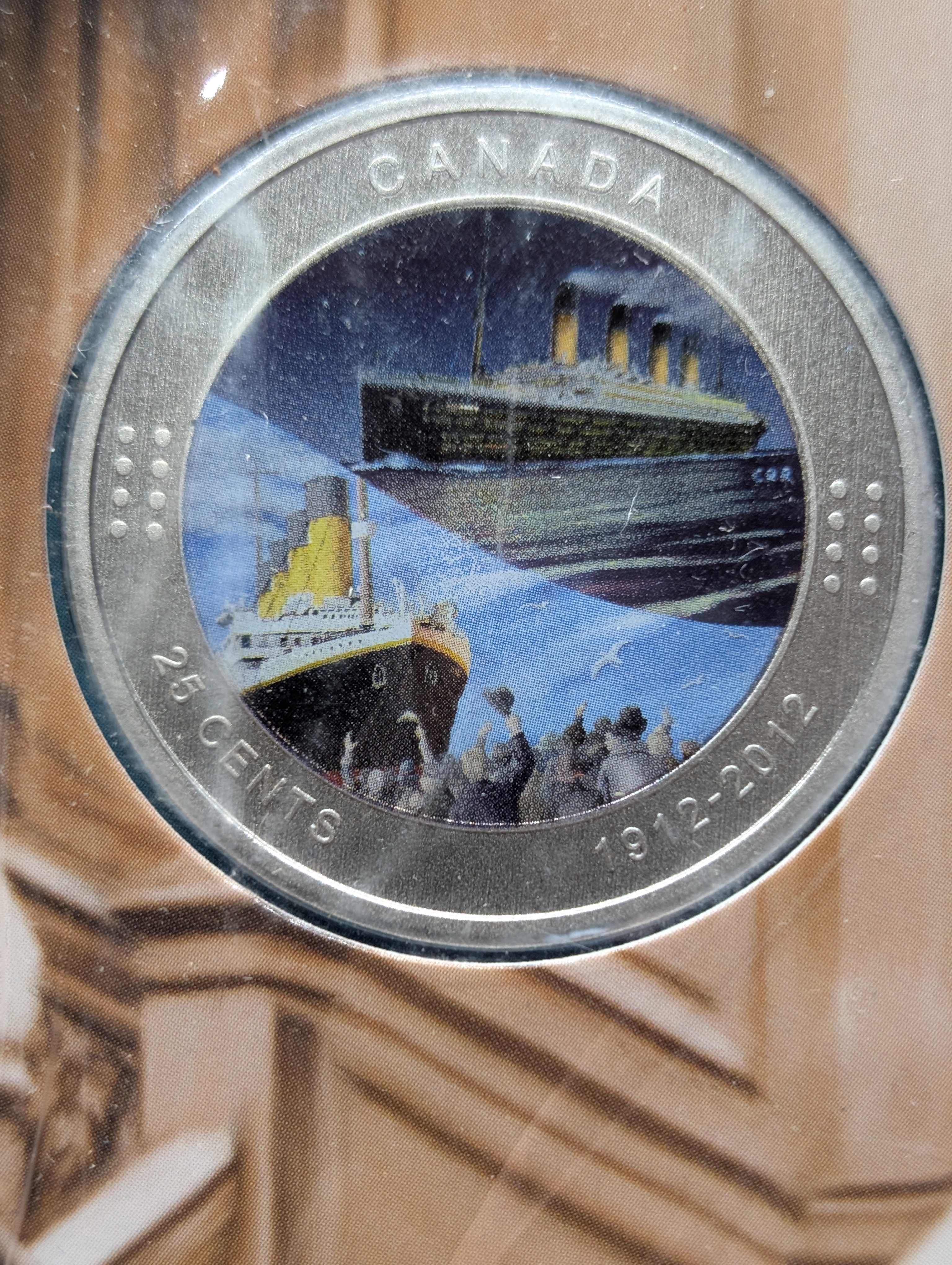 100 Years Later The Story of the Titanic 1912-2012 Coin - Includes Canada 25 Cent Coin