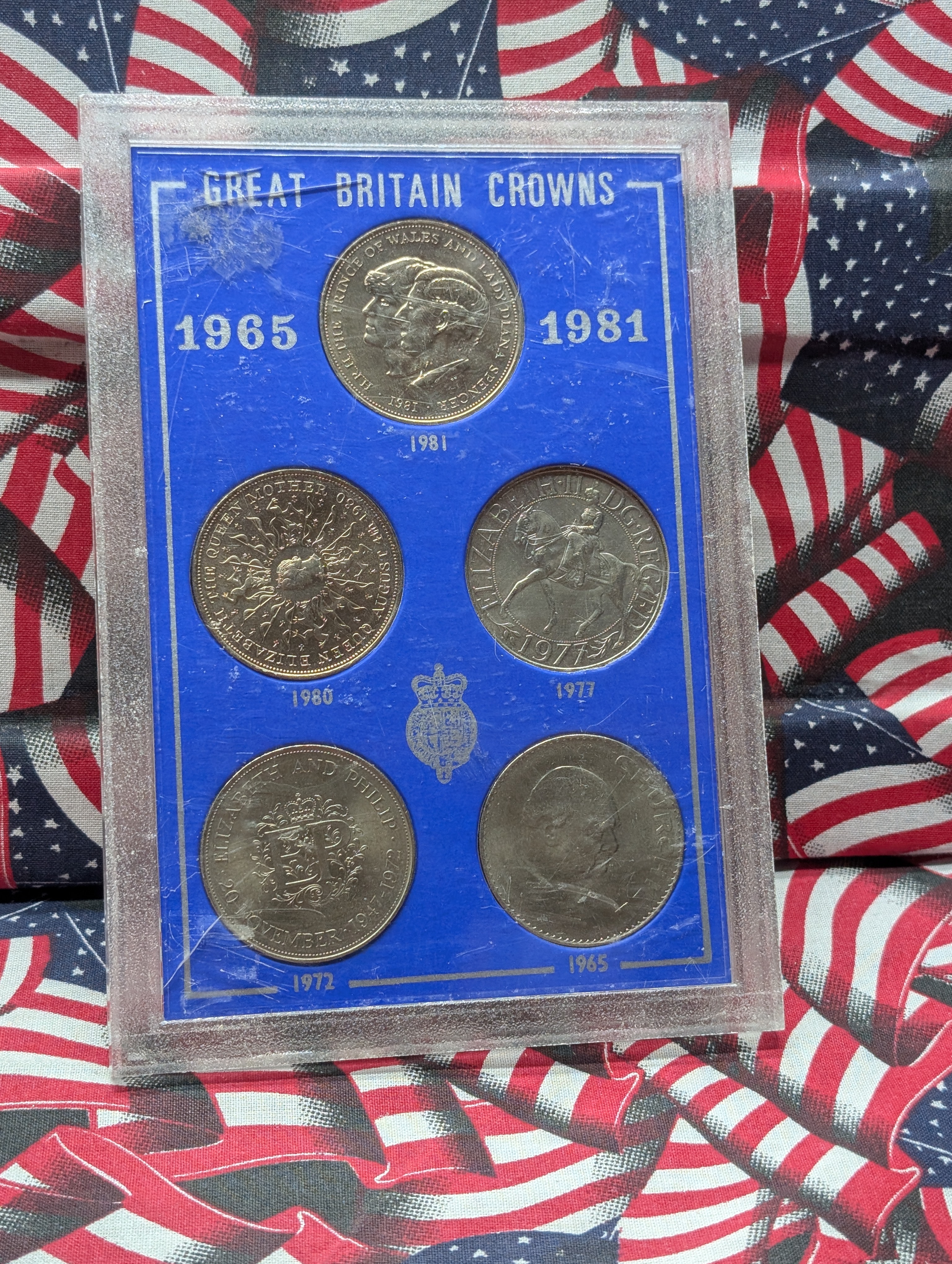 1965-1981 Great Britain Crowns 5 Coin Set
