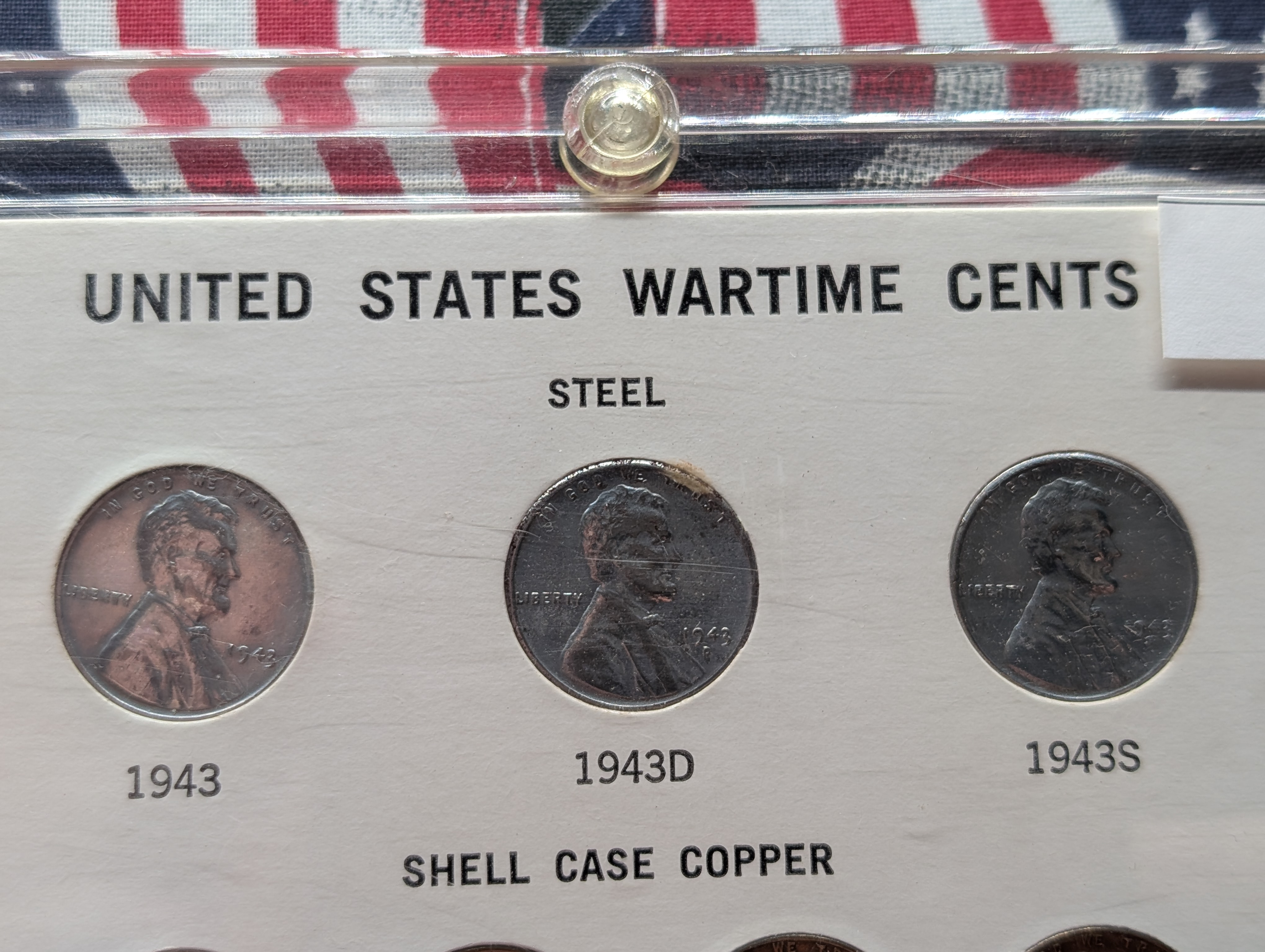 United States Wartime Lincoln Wheat Cents Set - Includes 3 Steel, 6 Copper, 1943-P,D &S, 1944-P,D &S, 1945-P,D &S Shell Brass