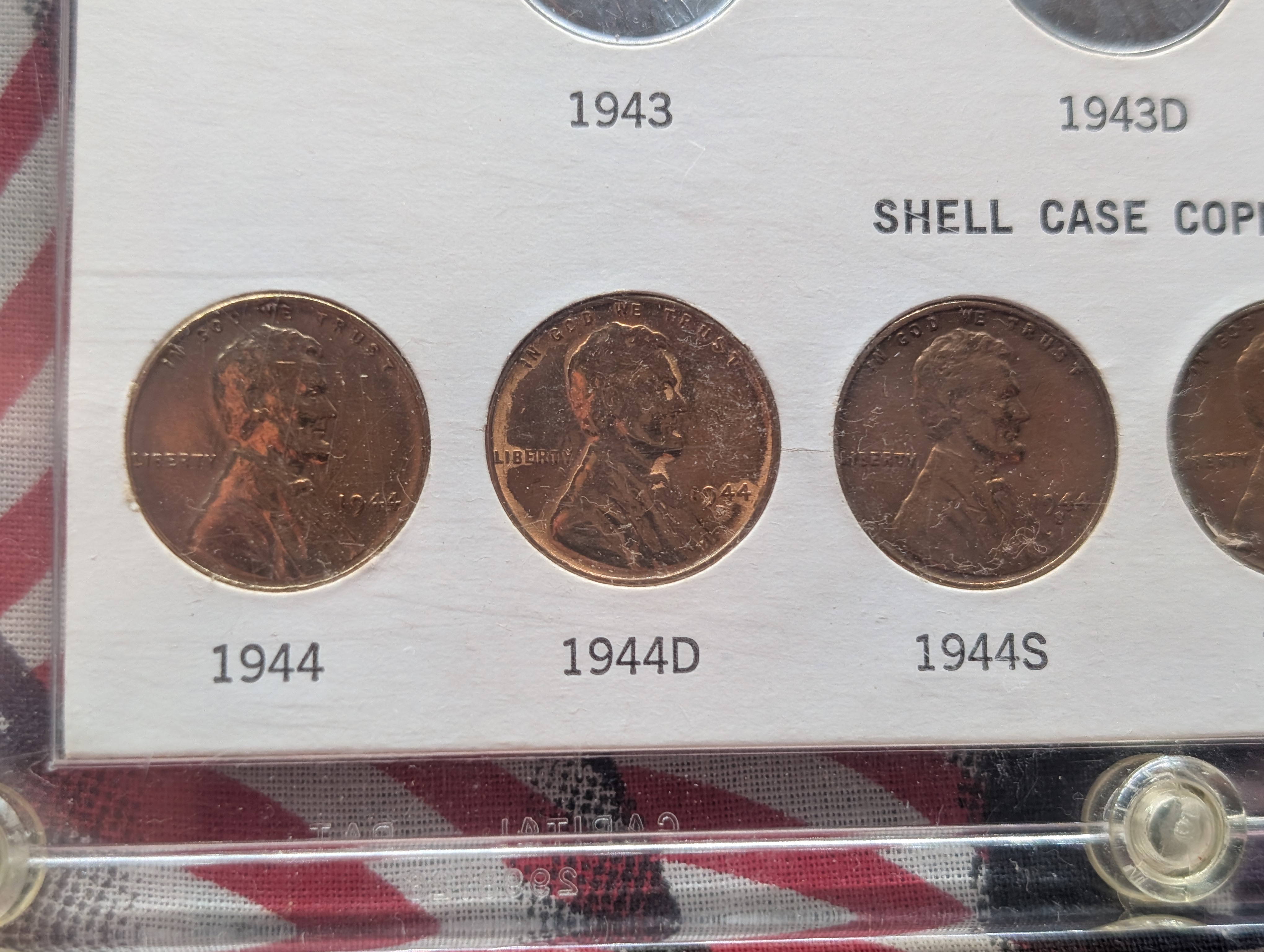 United States Wartime Lincoln Wheat Cents Set - Includes 3 Steel, 6 Copper, 1943-P,D &S, 1944-P,D &S, 1945-P,D &S Shell Brass