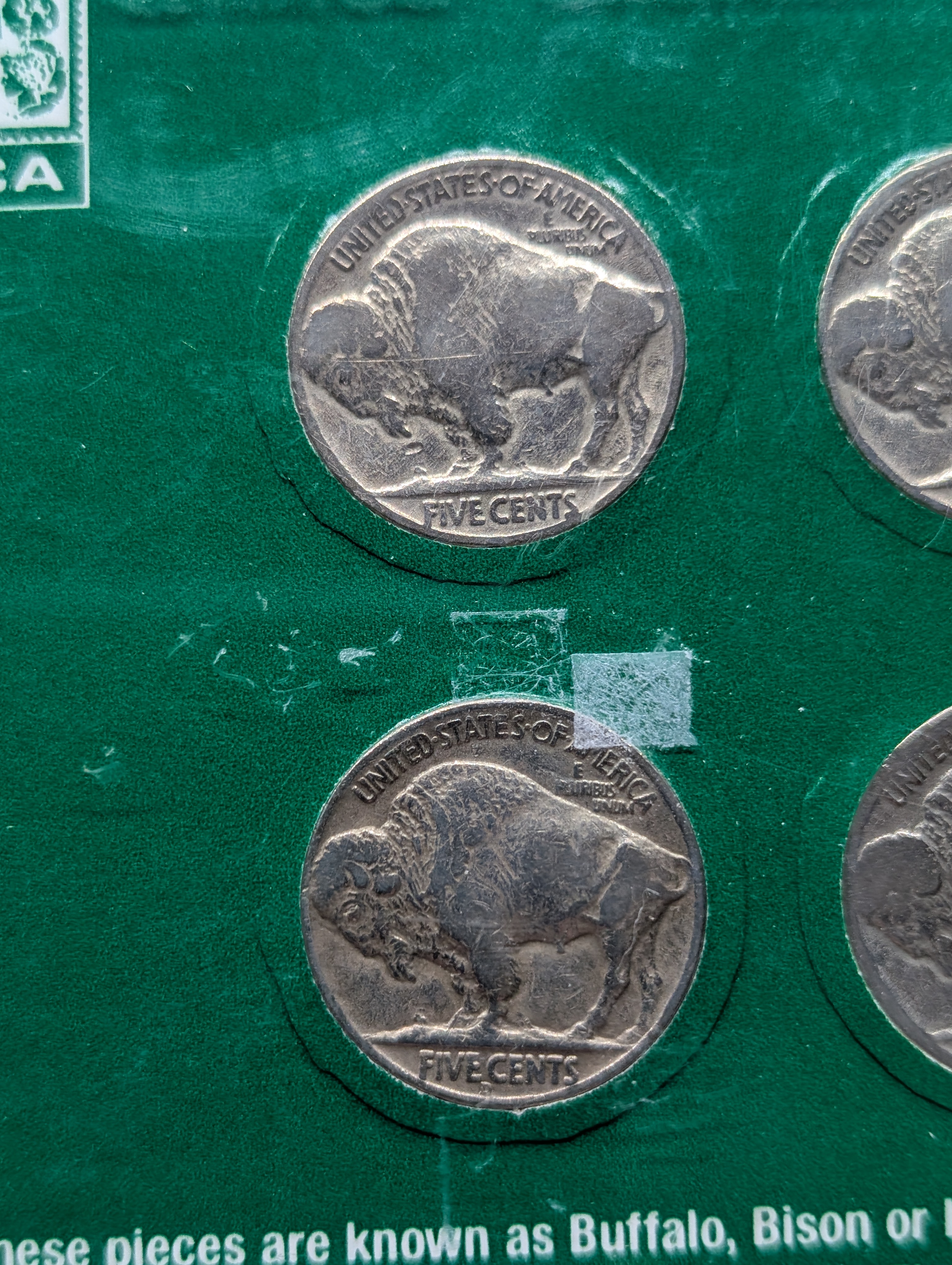 American Frontier Indian Head Buffalo Nickel 6 Coin Set