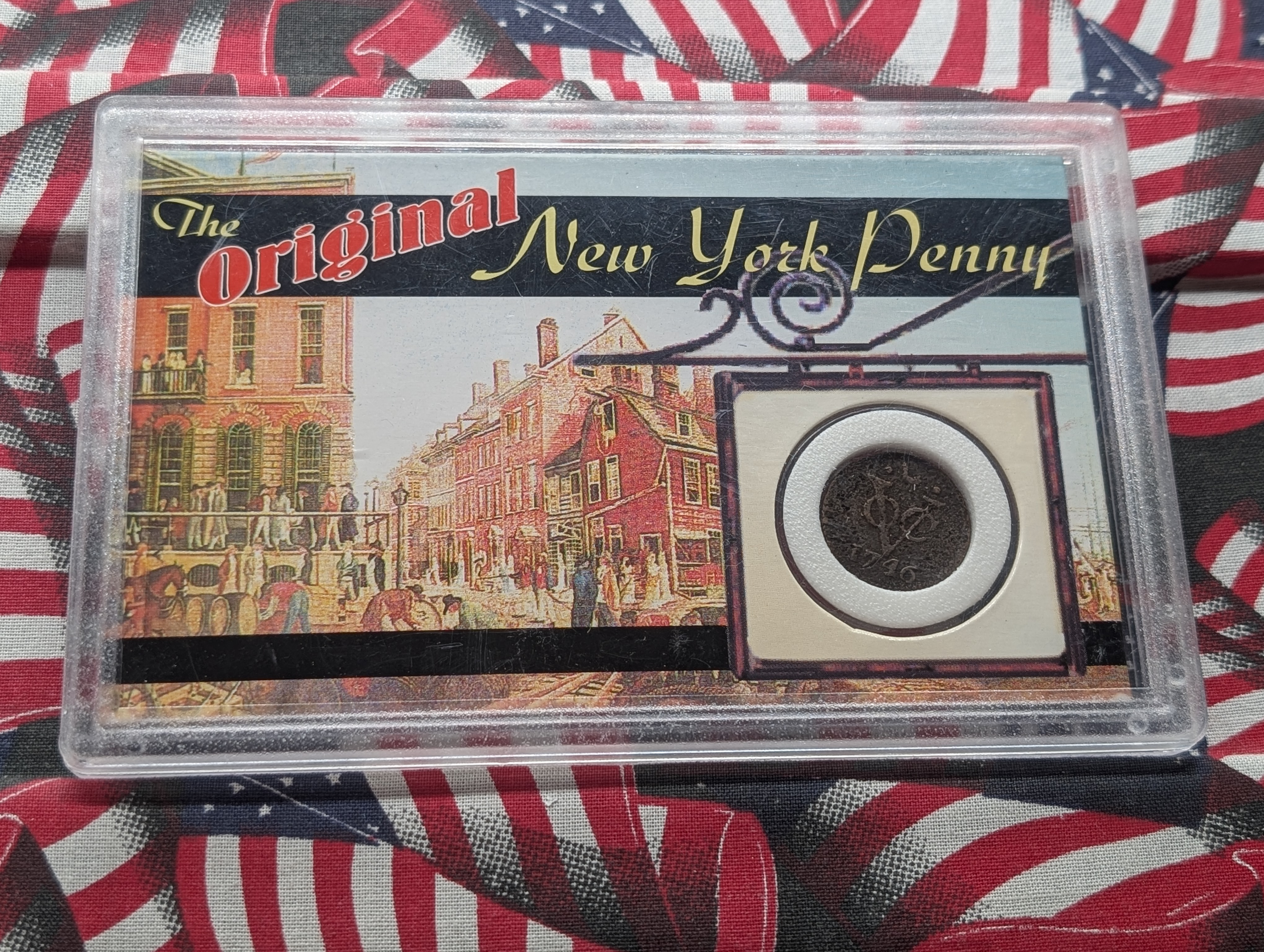 1746 The Original New York Penny In Display