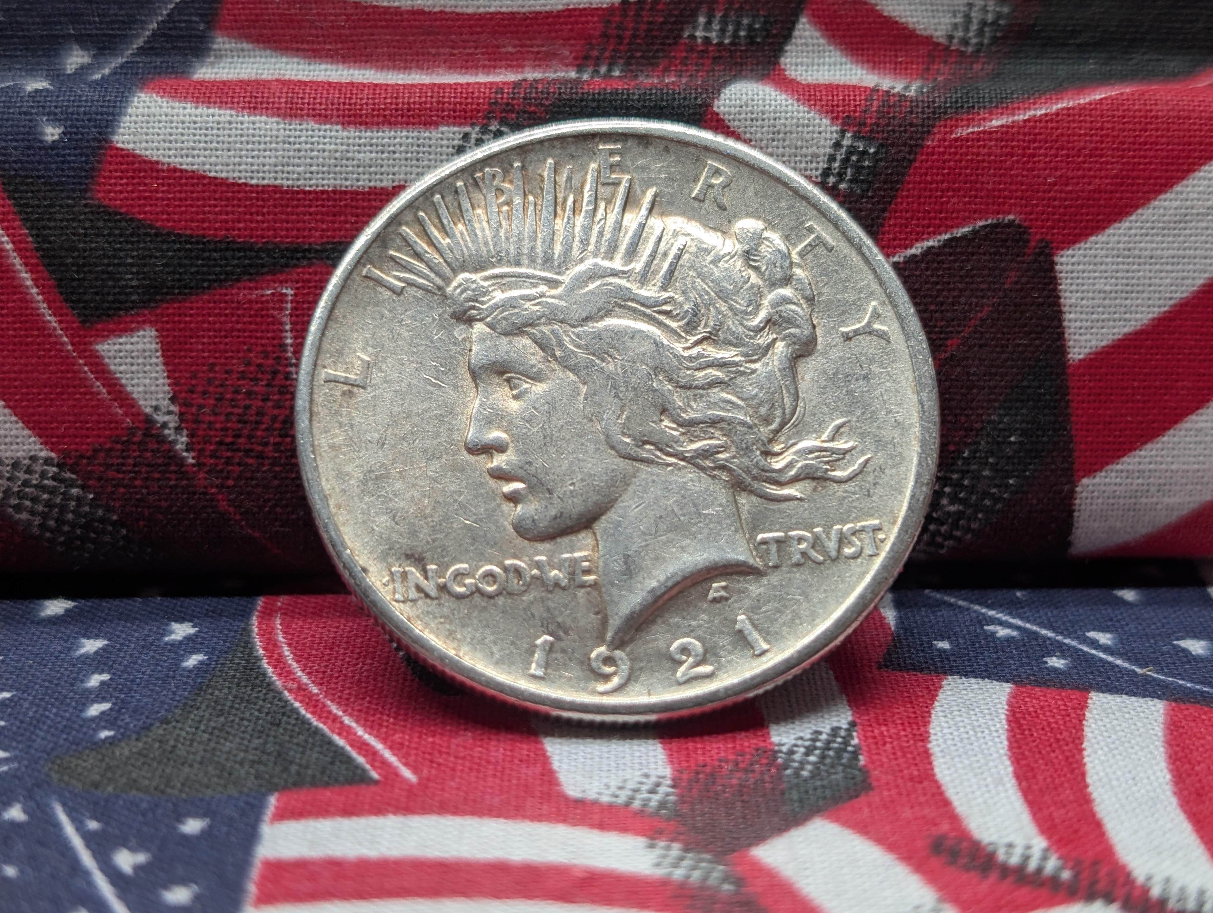 1921-P Peace Silver Dollar - Key Date!! - High Relief