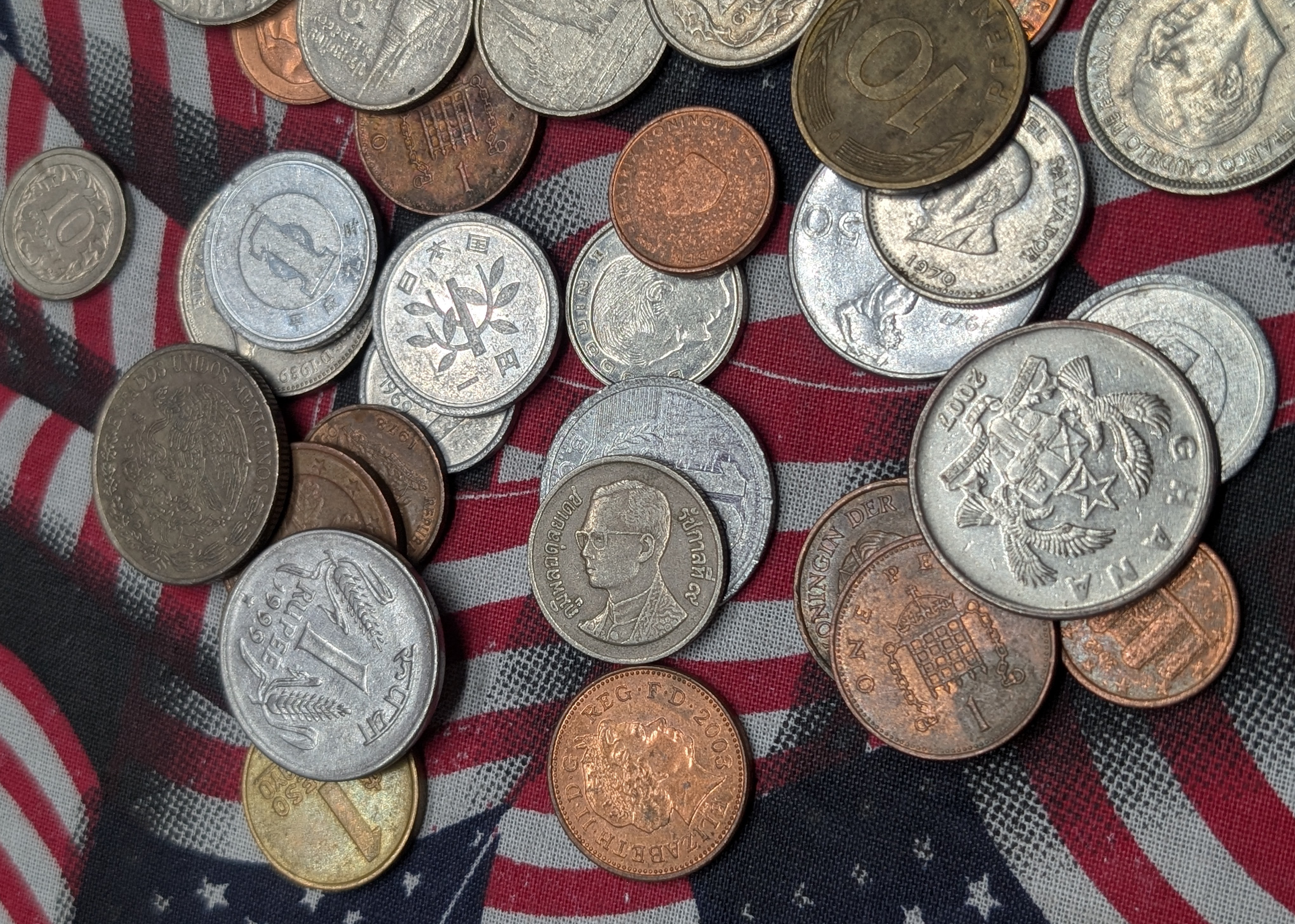 1.6 lbs. Bag of Misc World Coins