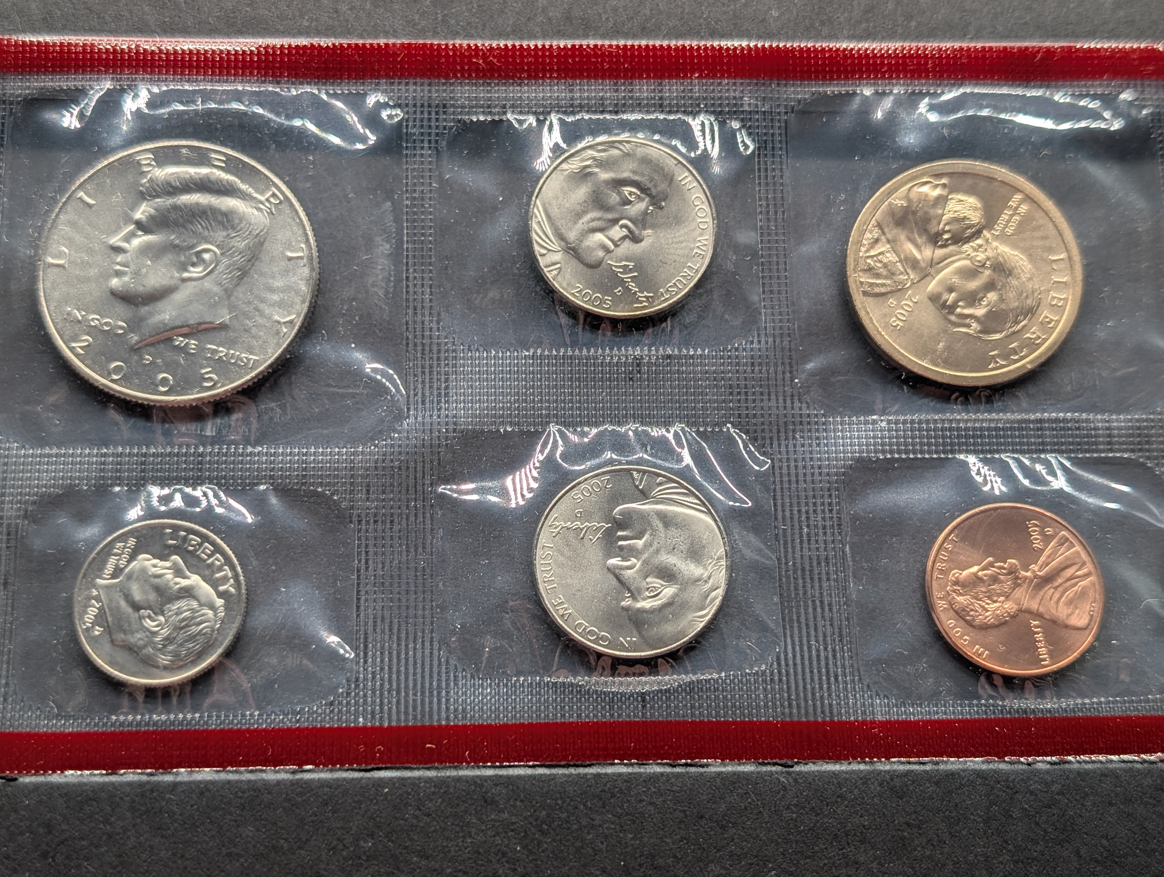 1971-S United States Mint Proof Set W/ No Box & 2005-P&D Uncirculated United States Coin Set, with State Quarters