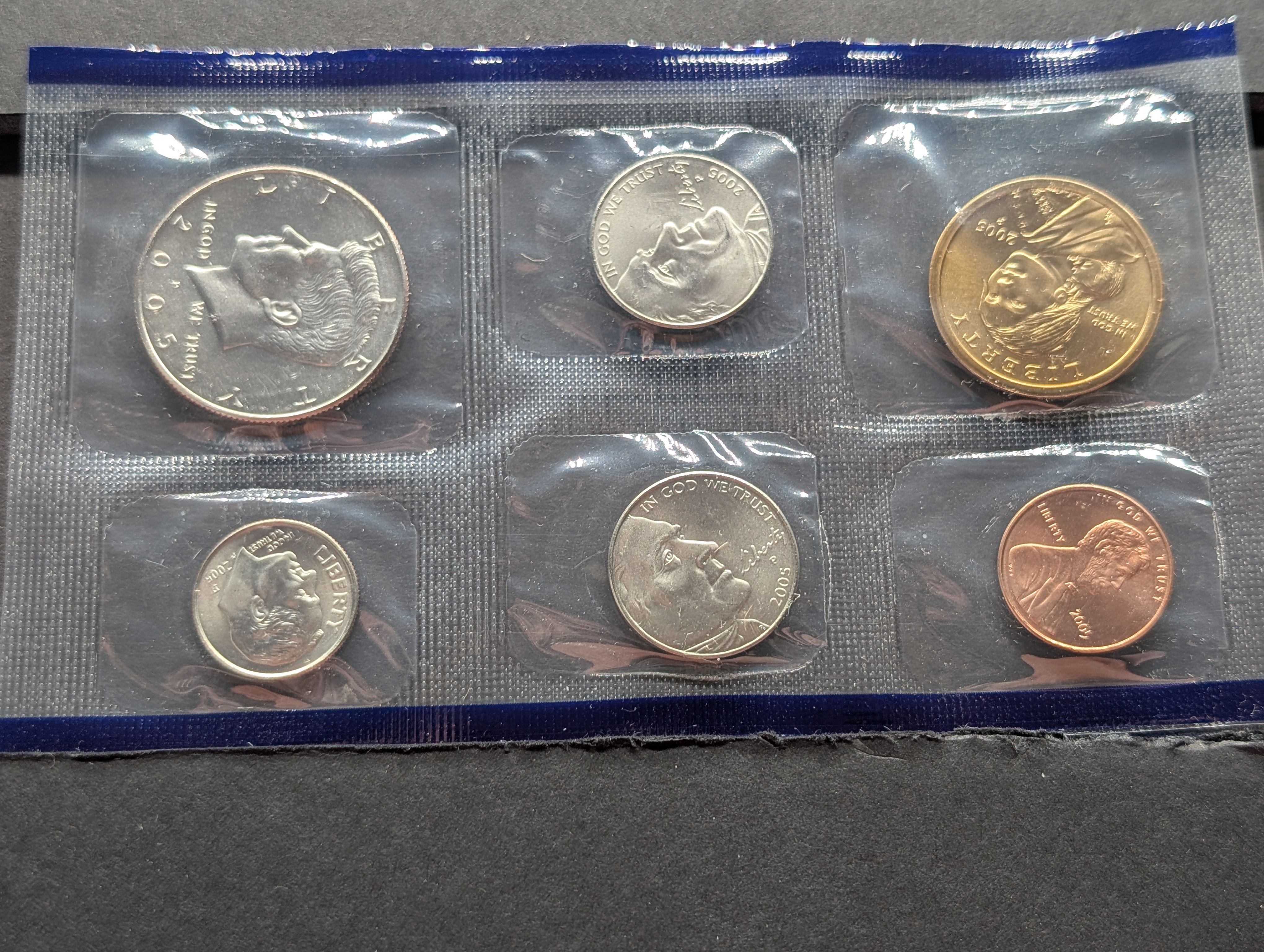 1971-S United States Mint Proof Set W/ No Box & 2005-P&D Uncirculated United States Coin Set, with State Quarters