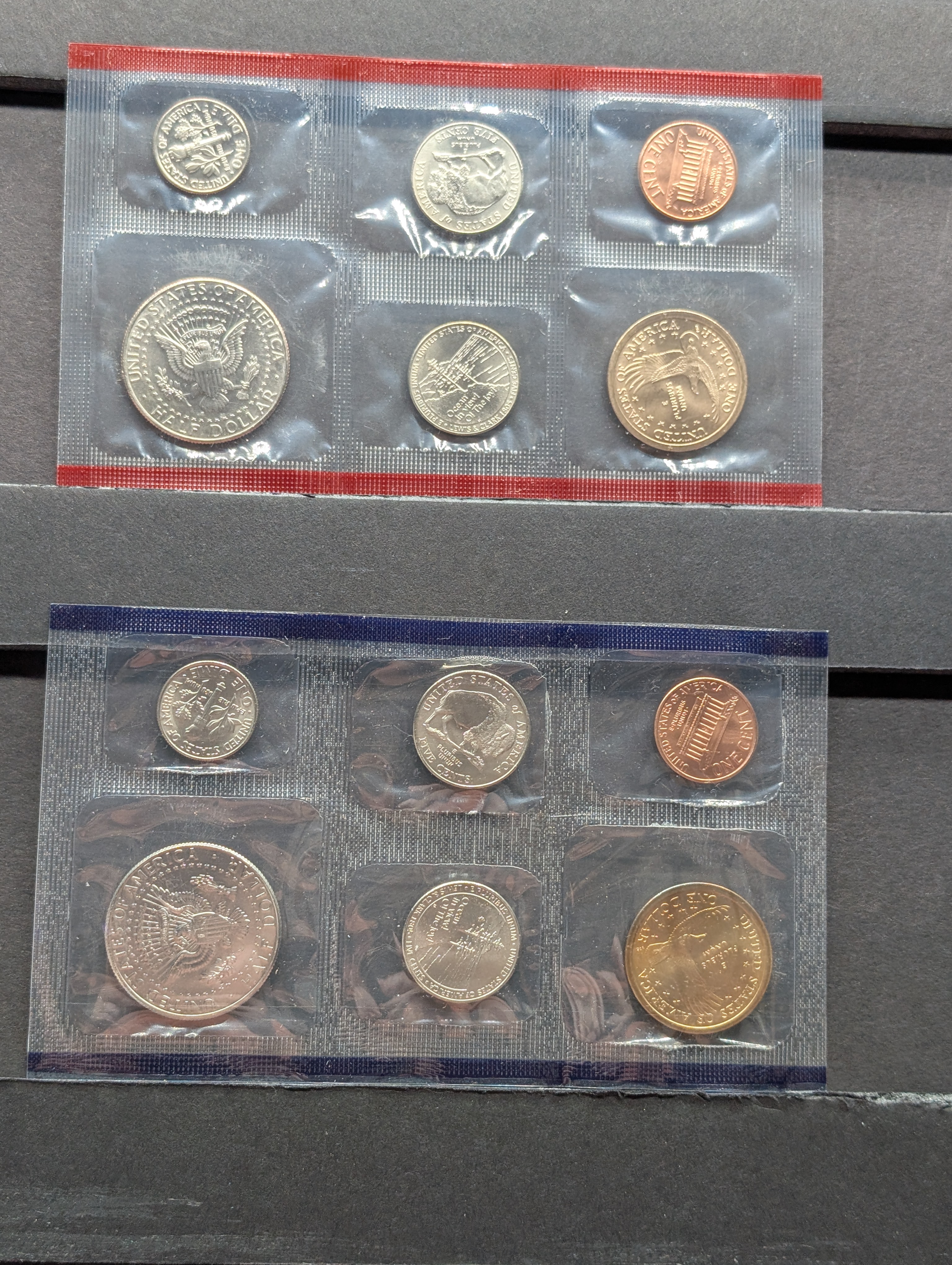 1971-S United States Mint Proof Set W/ No Box & 2005-P&D Uncirculated United States Coin Set, with State Quarters