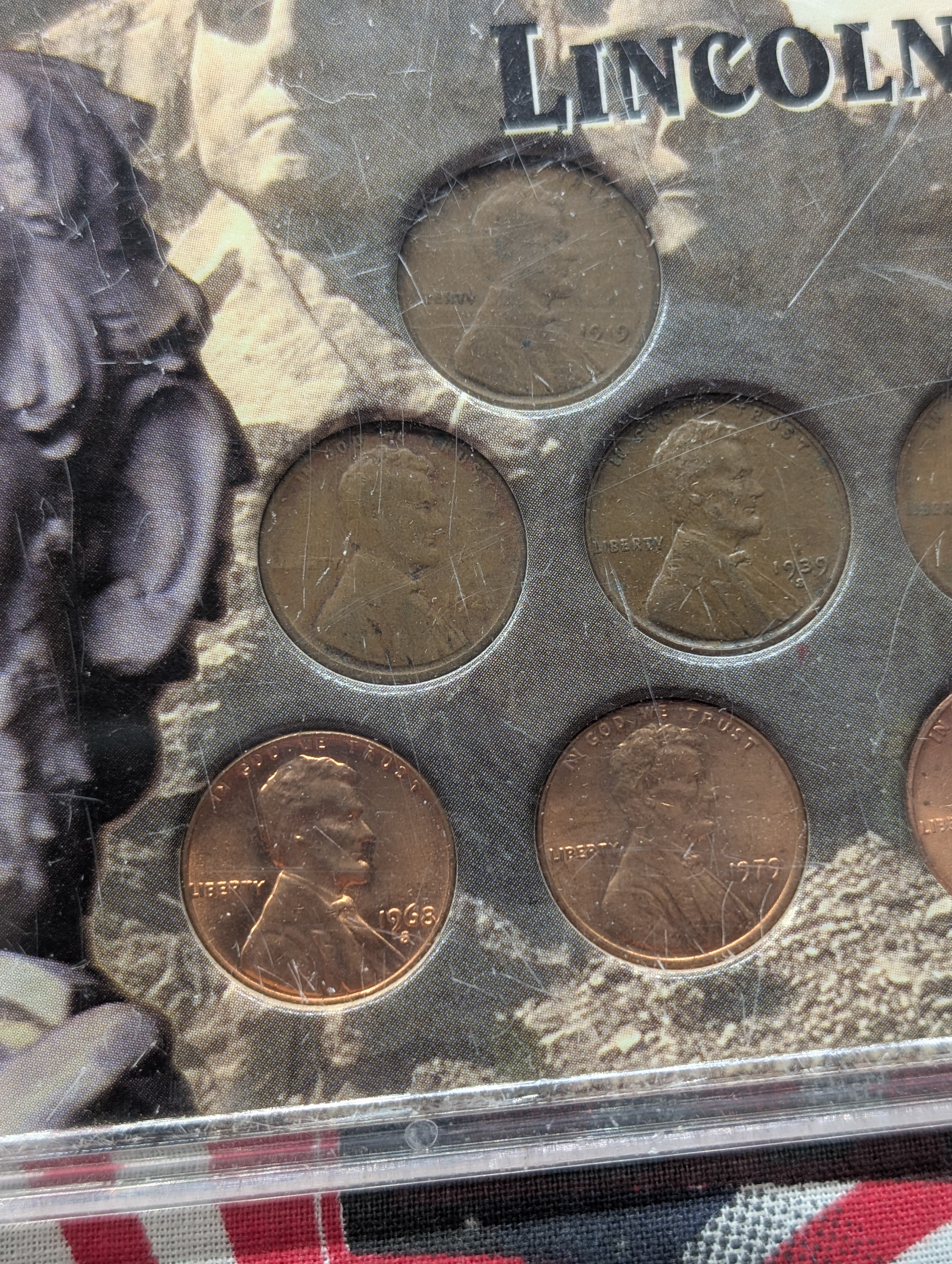 9 Decades of Lincoln Pennies Set