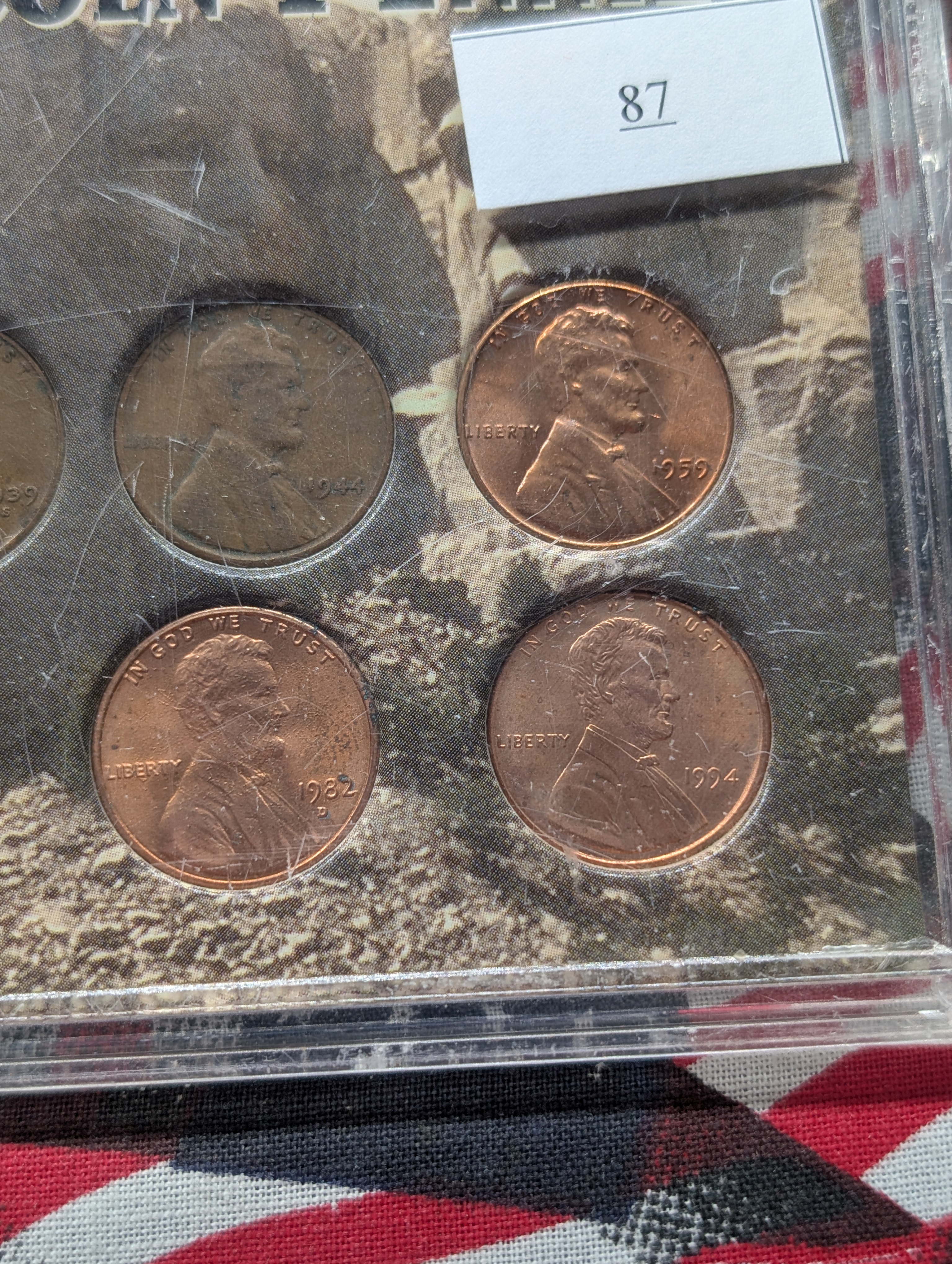 9 Decades of Lincoln Pennies Set