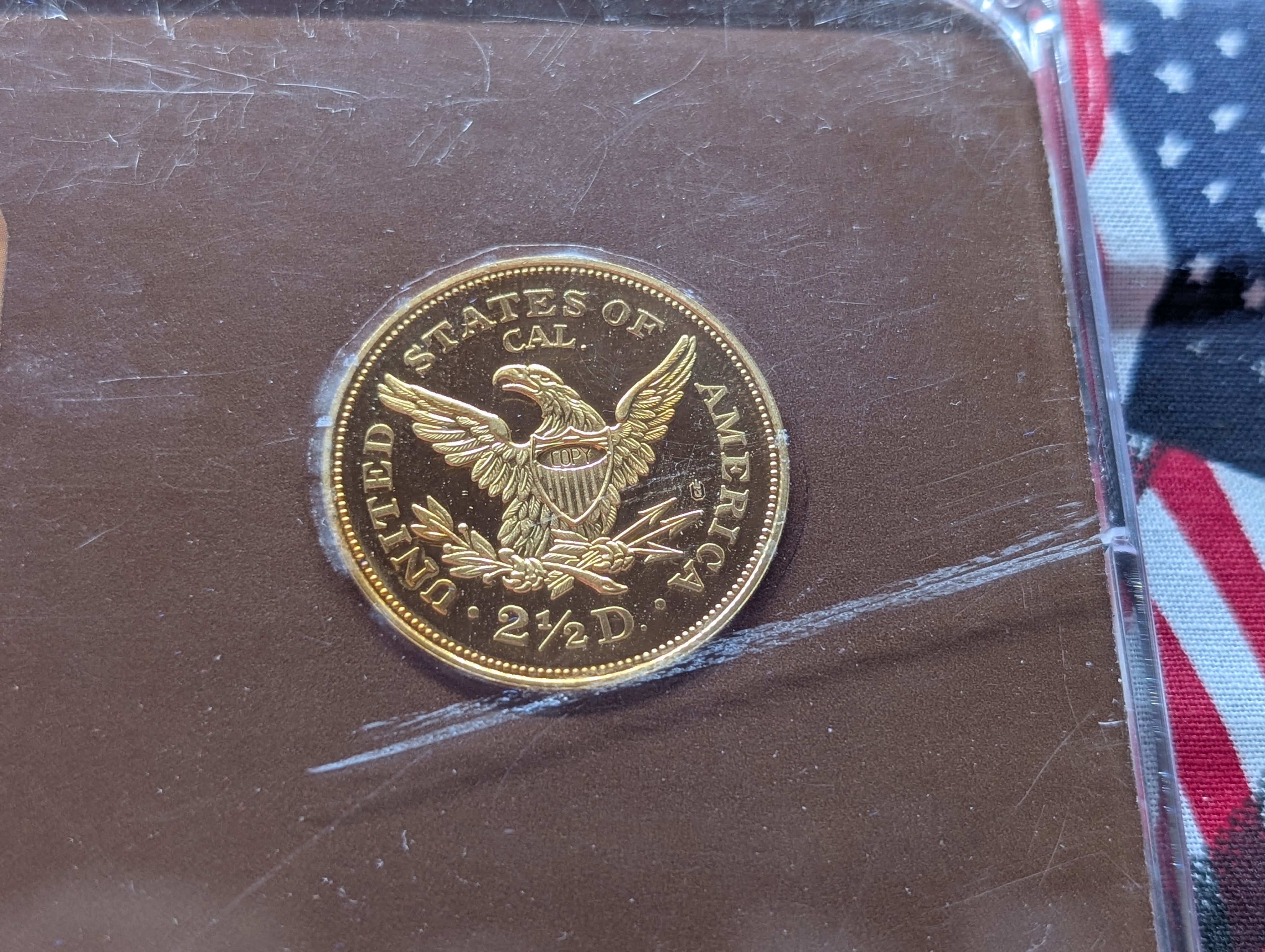 America's Gold Heritage Copy Gold Layered Copper Coin