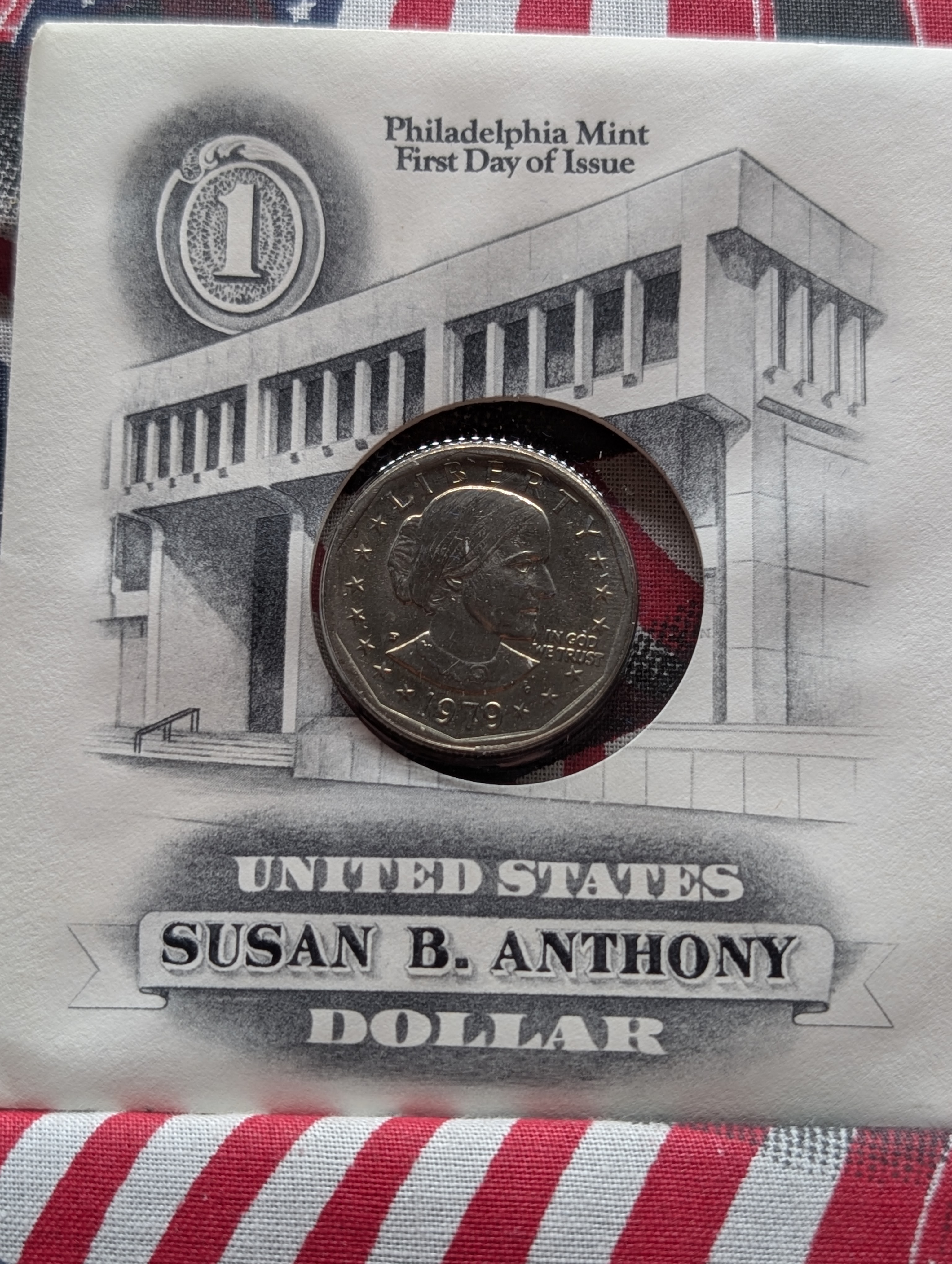 The United States of America 1979-P&S Susan B. Anthony Dollar 2 Coin Set, First Day of Issue with COA