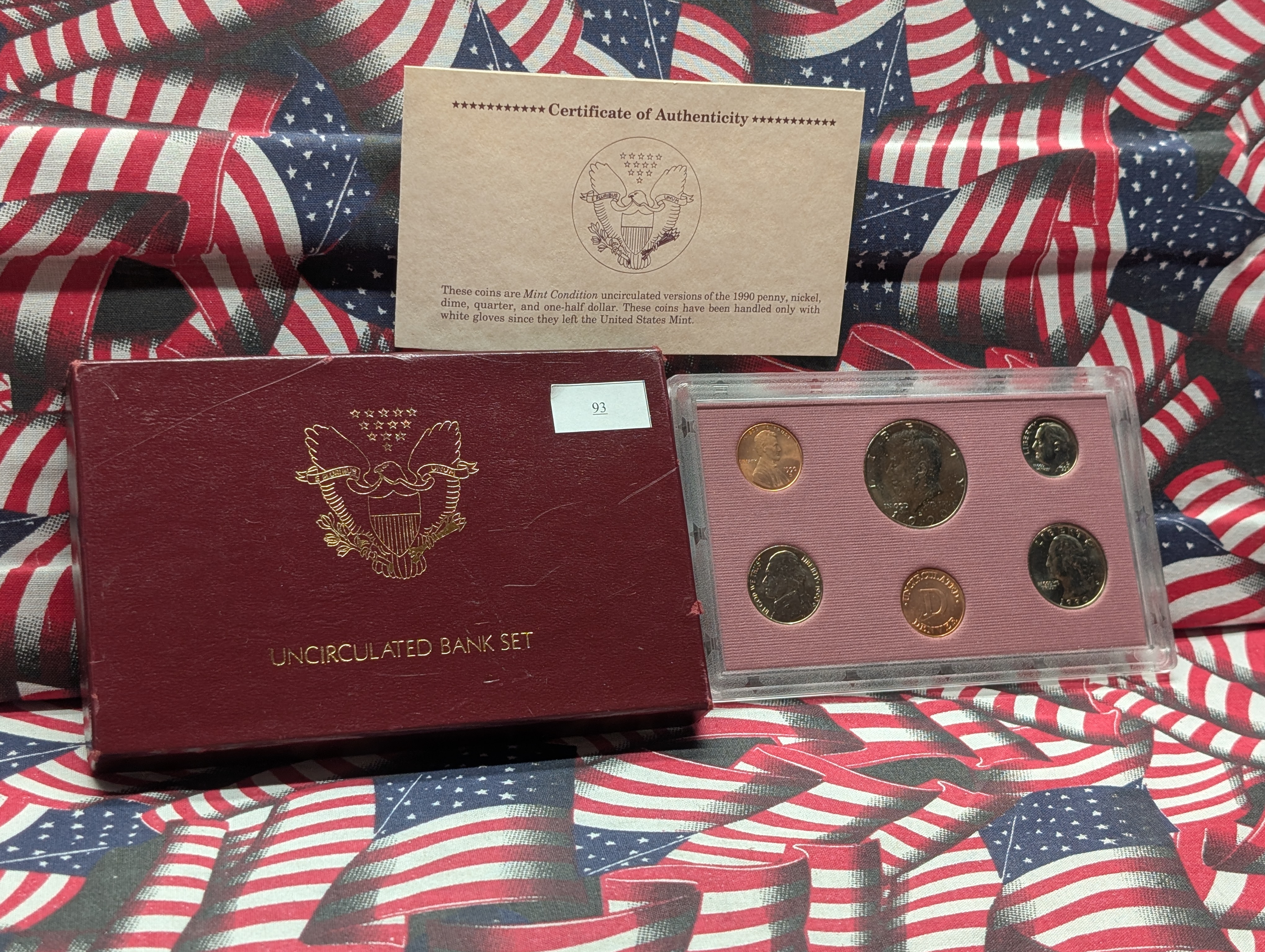 1990-D Uncirculated Bank Set