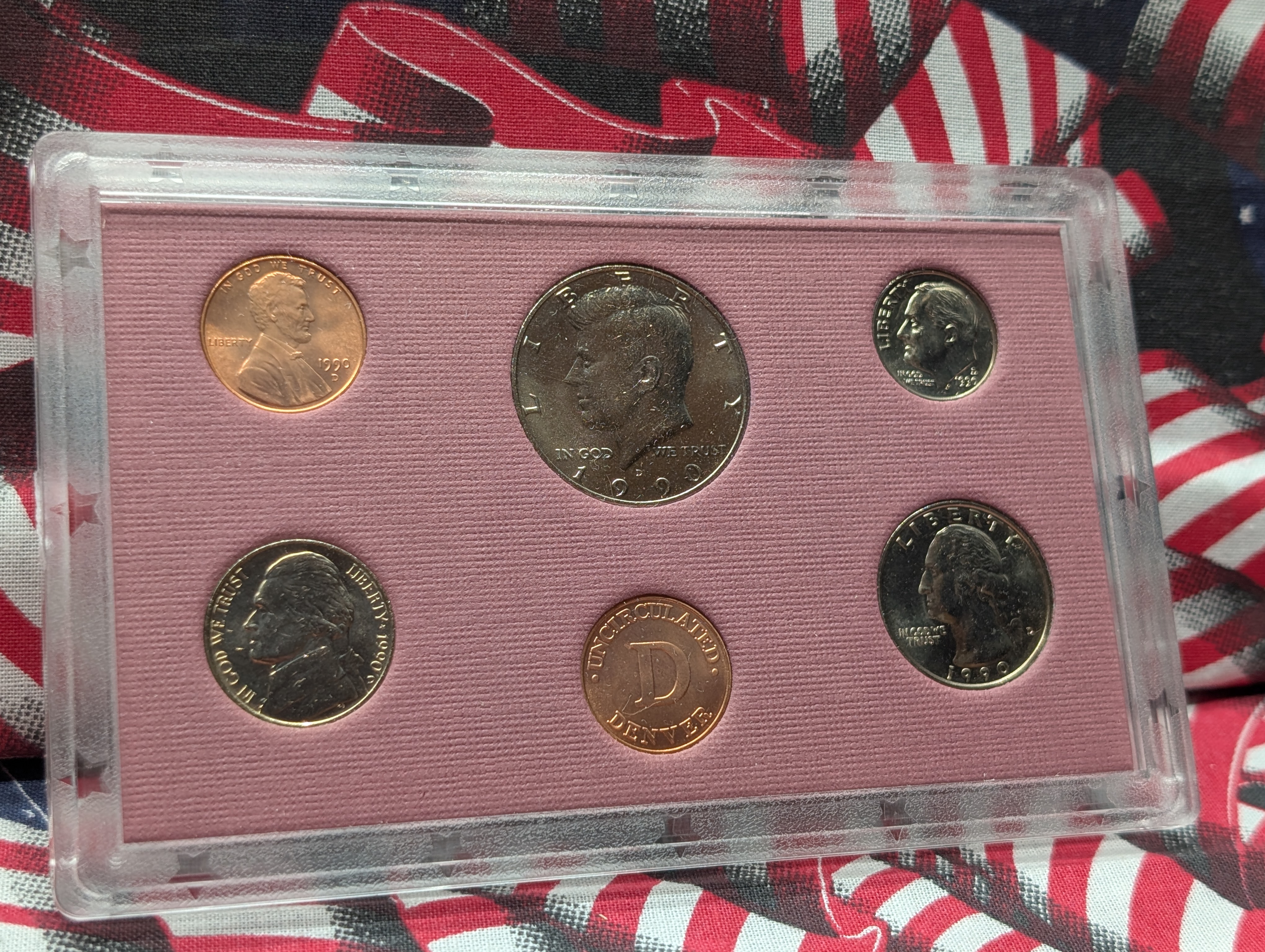 1990-D Uncirculated Bank Set