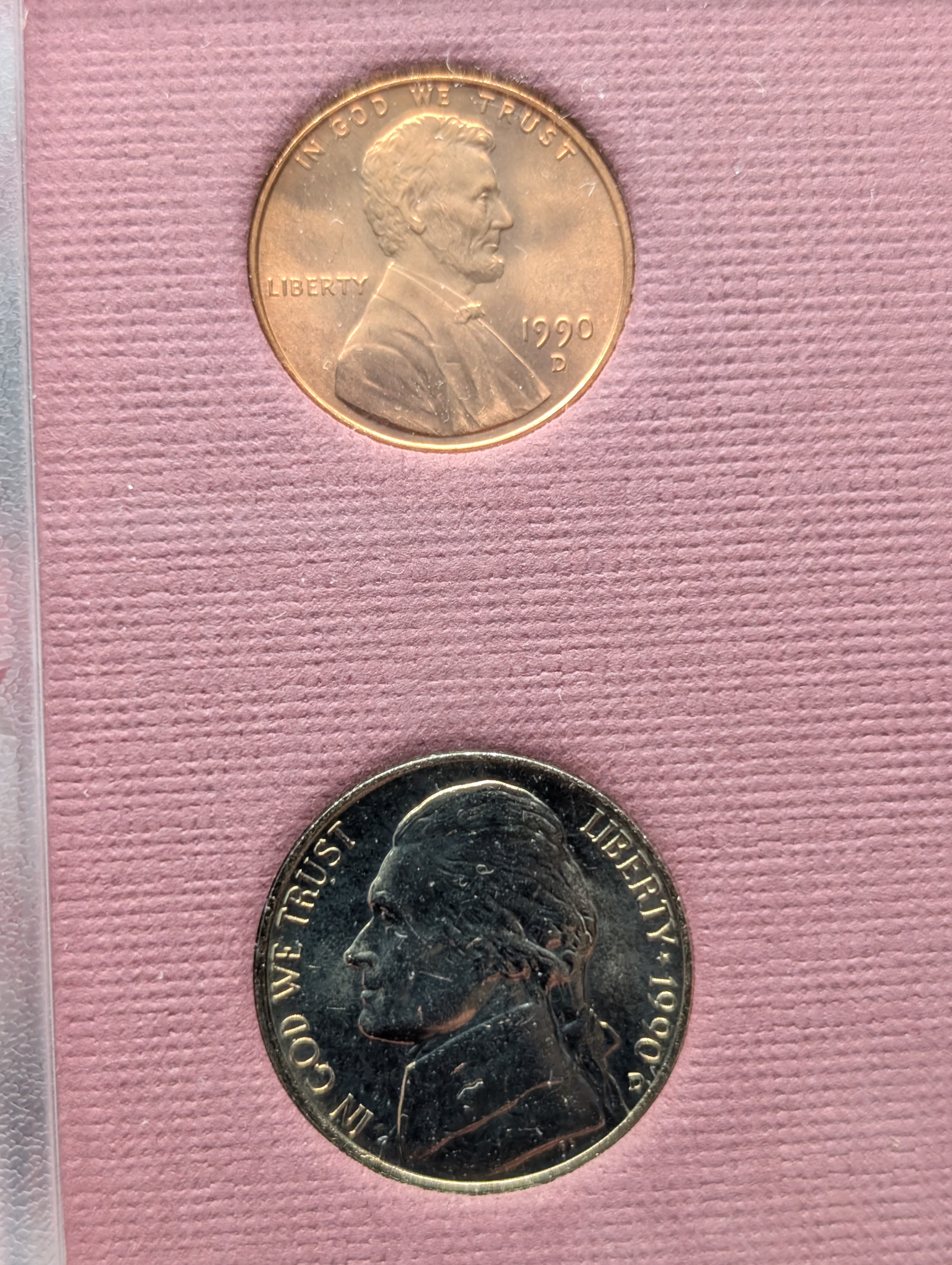 1990-D Uncirculated Bank Set
