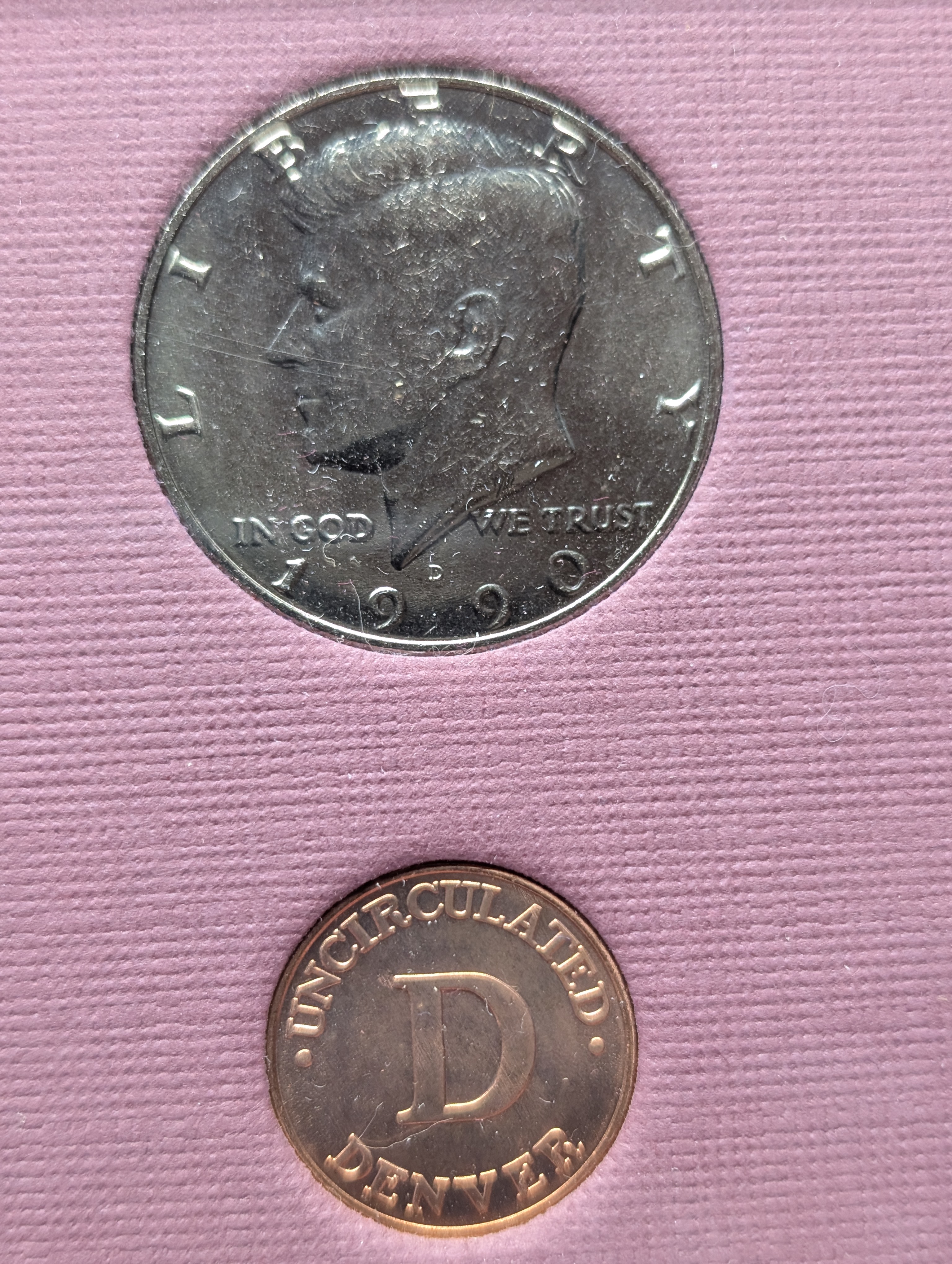 1990-D Uncirculated Bank Set