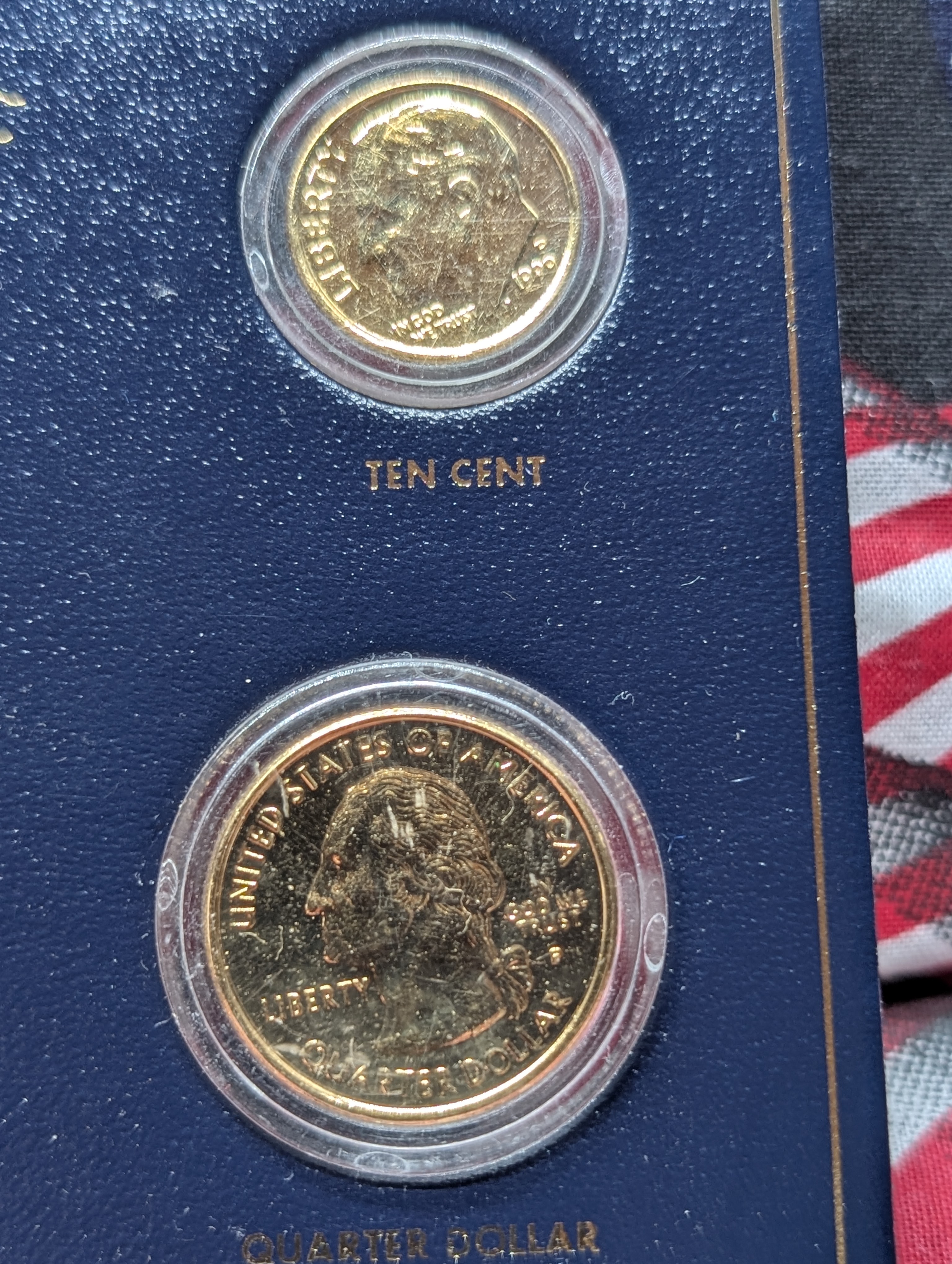 24kt Gold Plated 1999 5 Coin Set