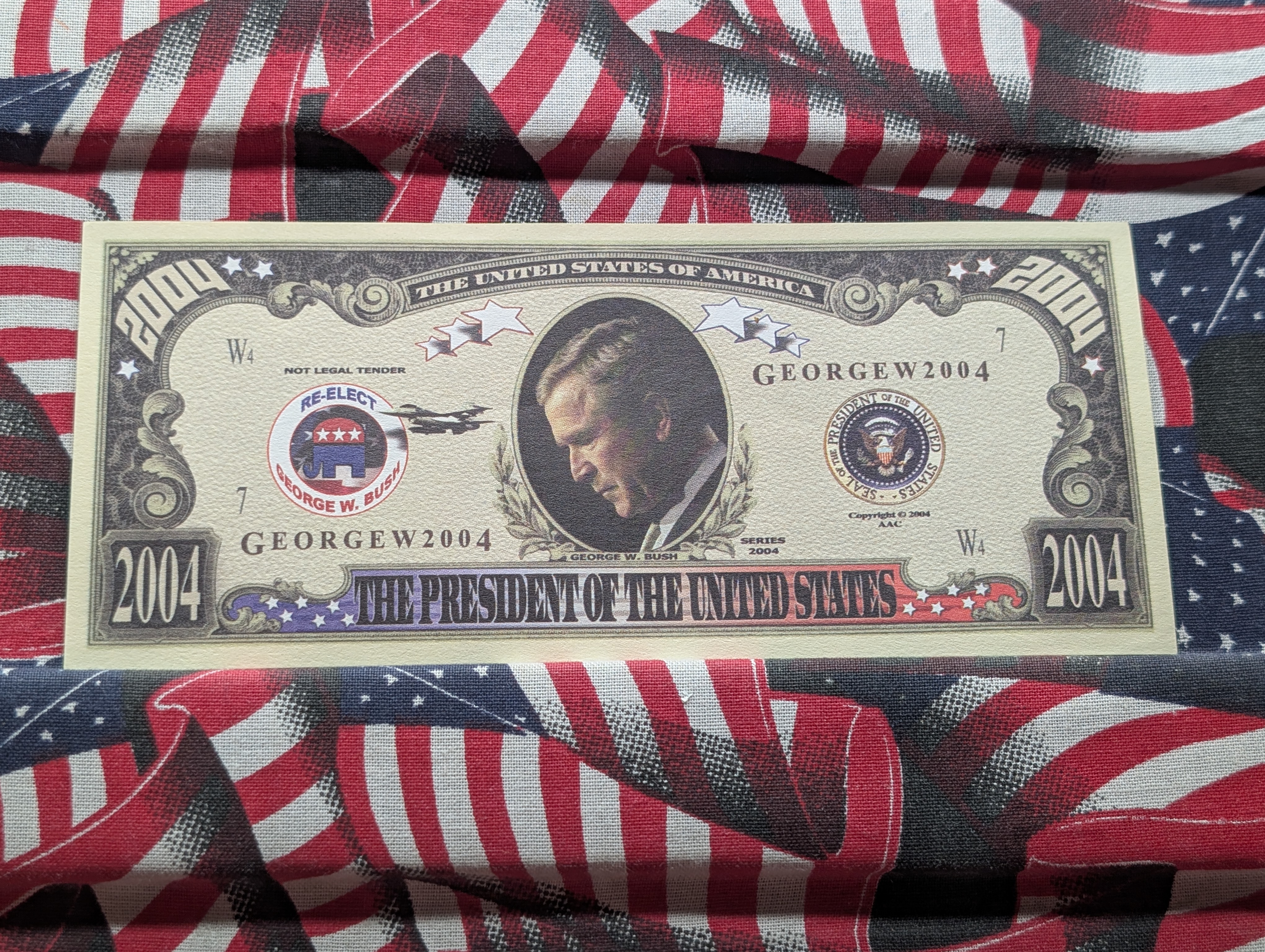 2004 George W. Bush The President of the United States Novelty Note
