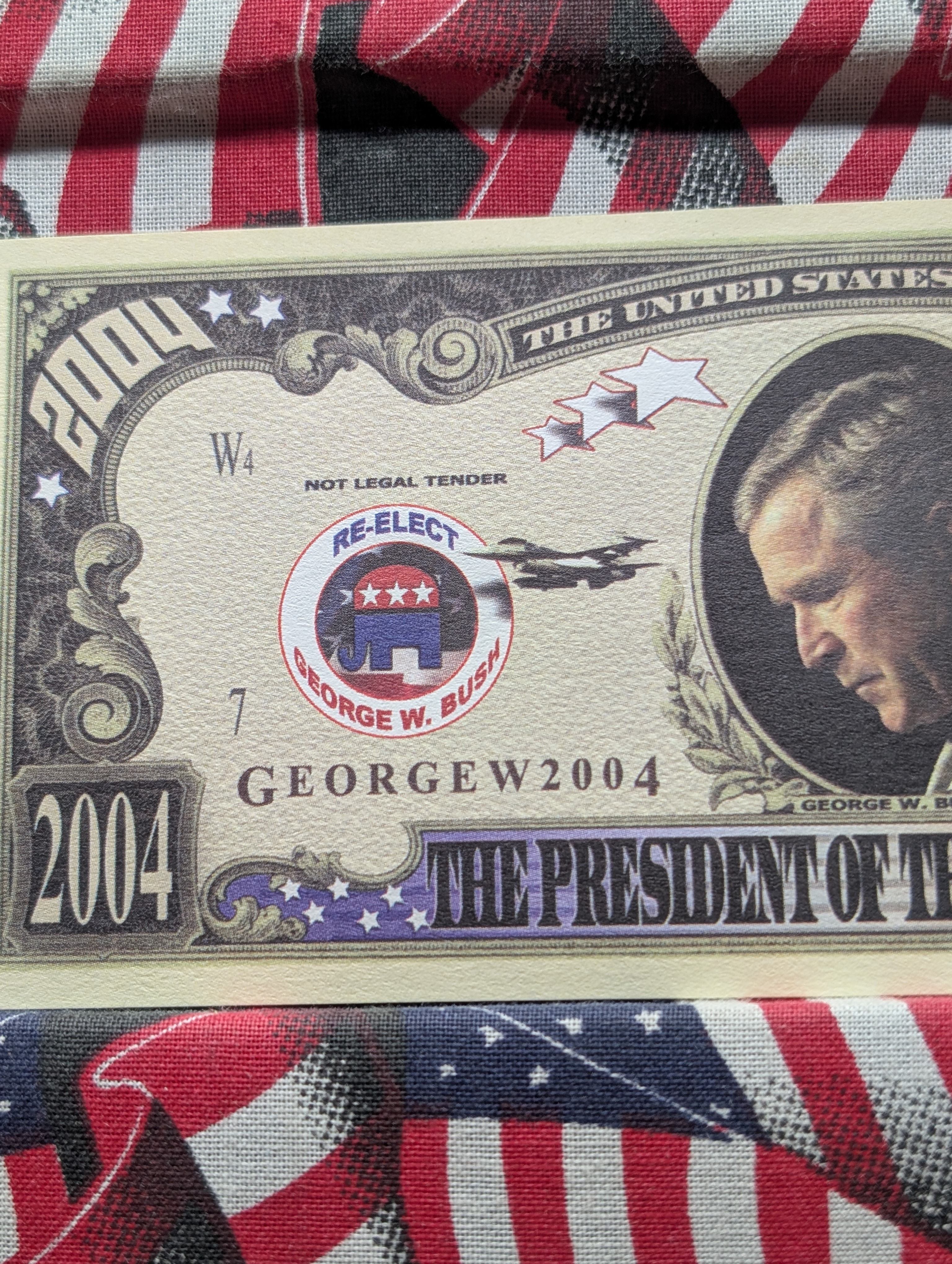 2004 George W. Bush The President of the United States Novelty Note
