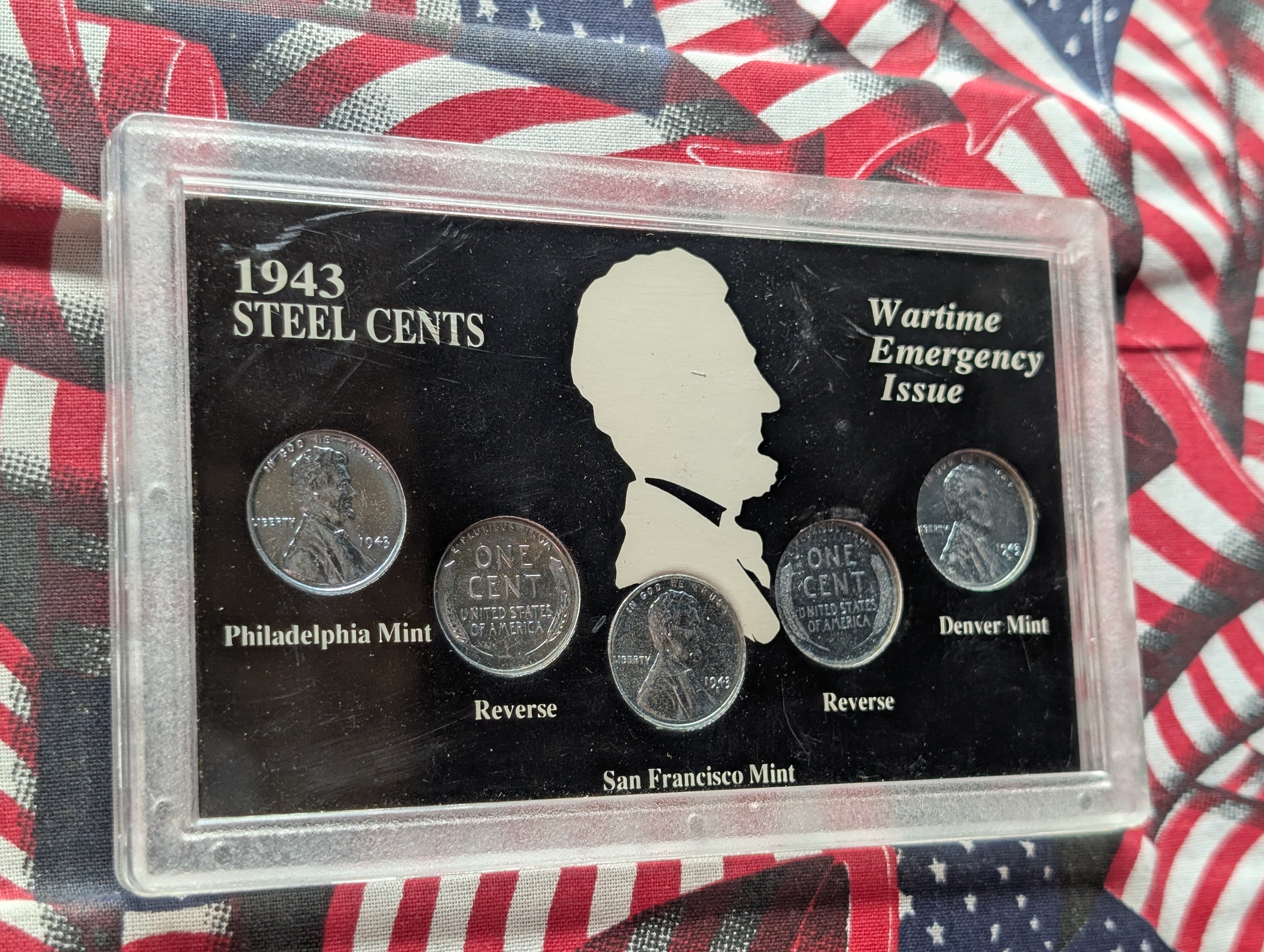 1943-P, D, & S Lincoln Steel Wheat Cents Set - Wartime Emergency Issue