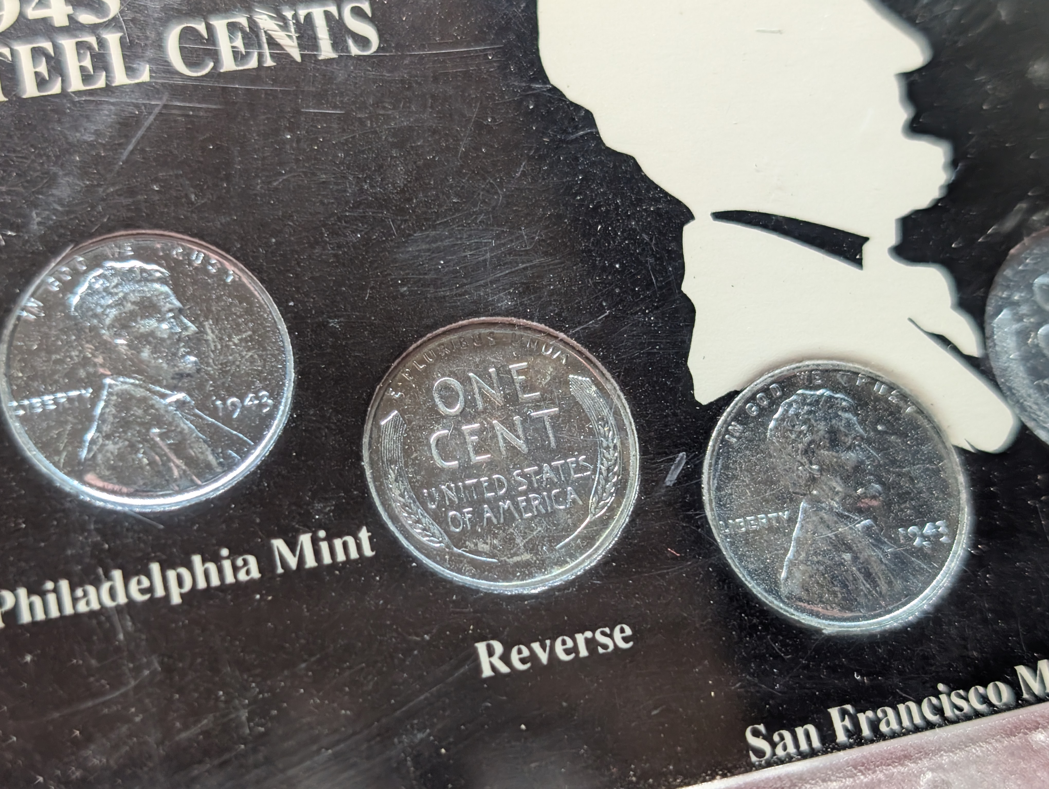 1943-P, D, & S Lincoln Steel Wheat Cents Set - Wartime Emergency Issue