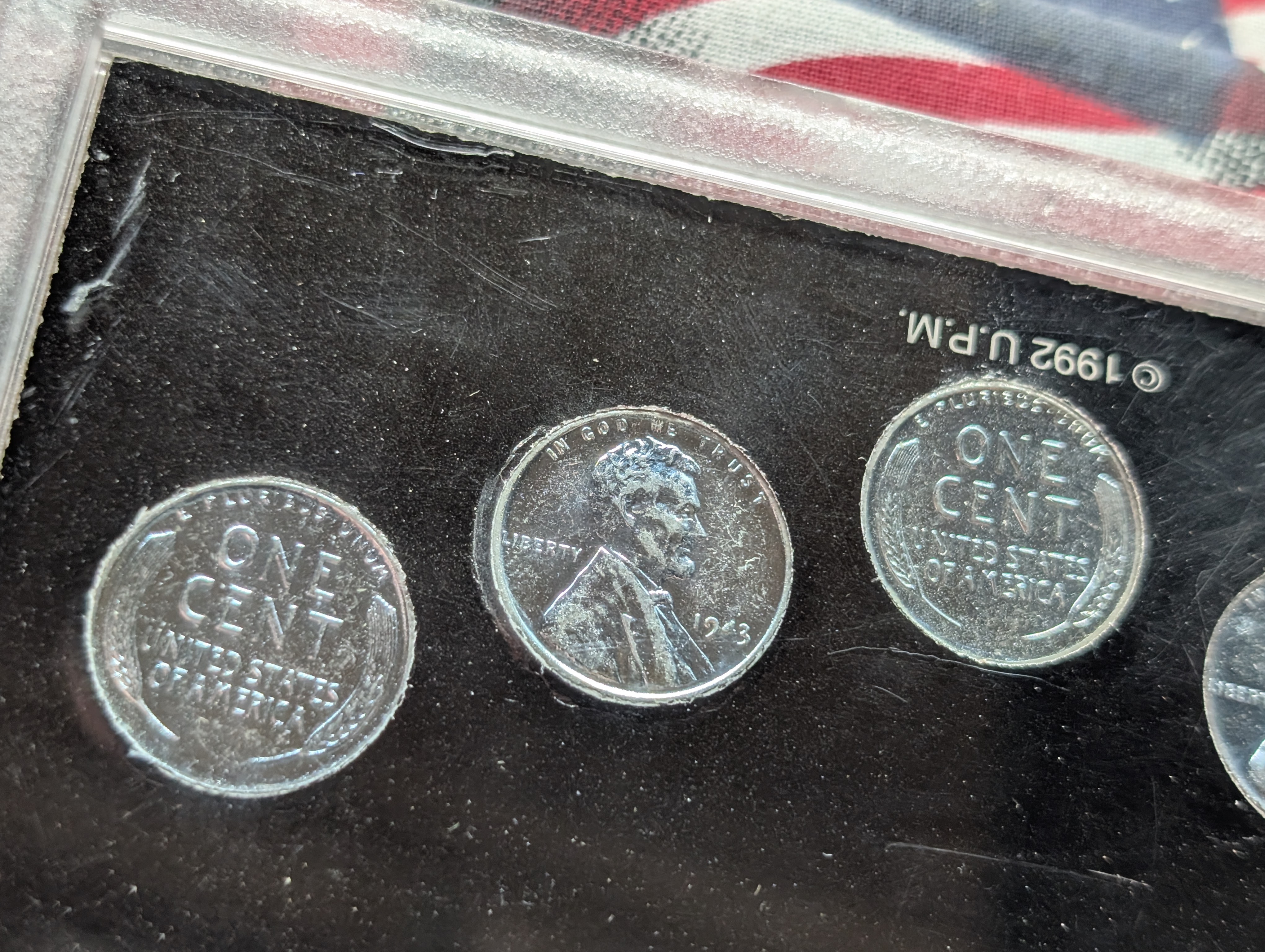 1943-P, D, & S Lincoln Steel Wheat Cents Set - Wartime Emergency Issue