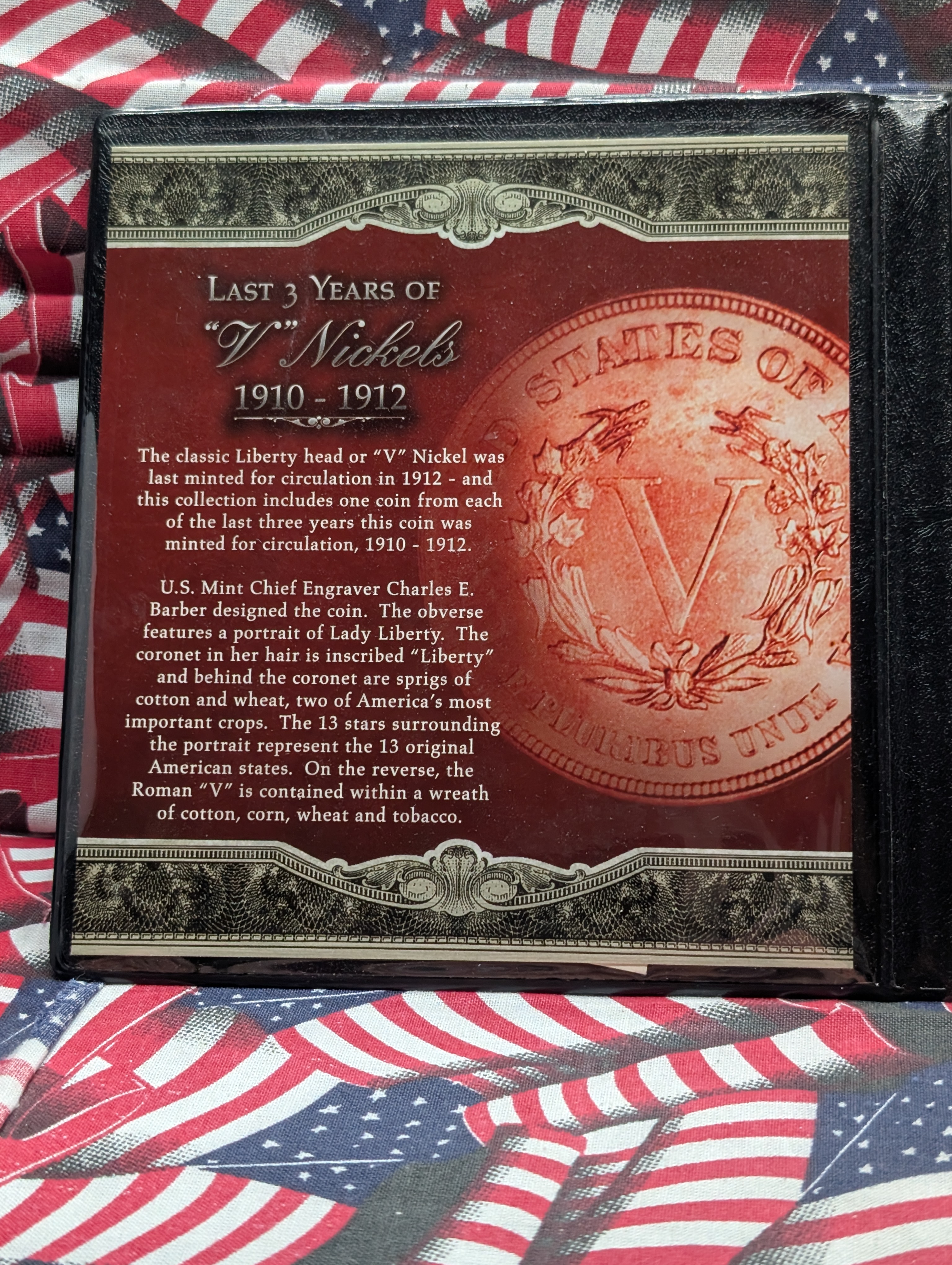 First Commemorative Proof Mint, Last 3 Years of V Nickels 1910-1912 Set