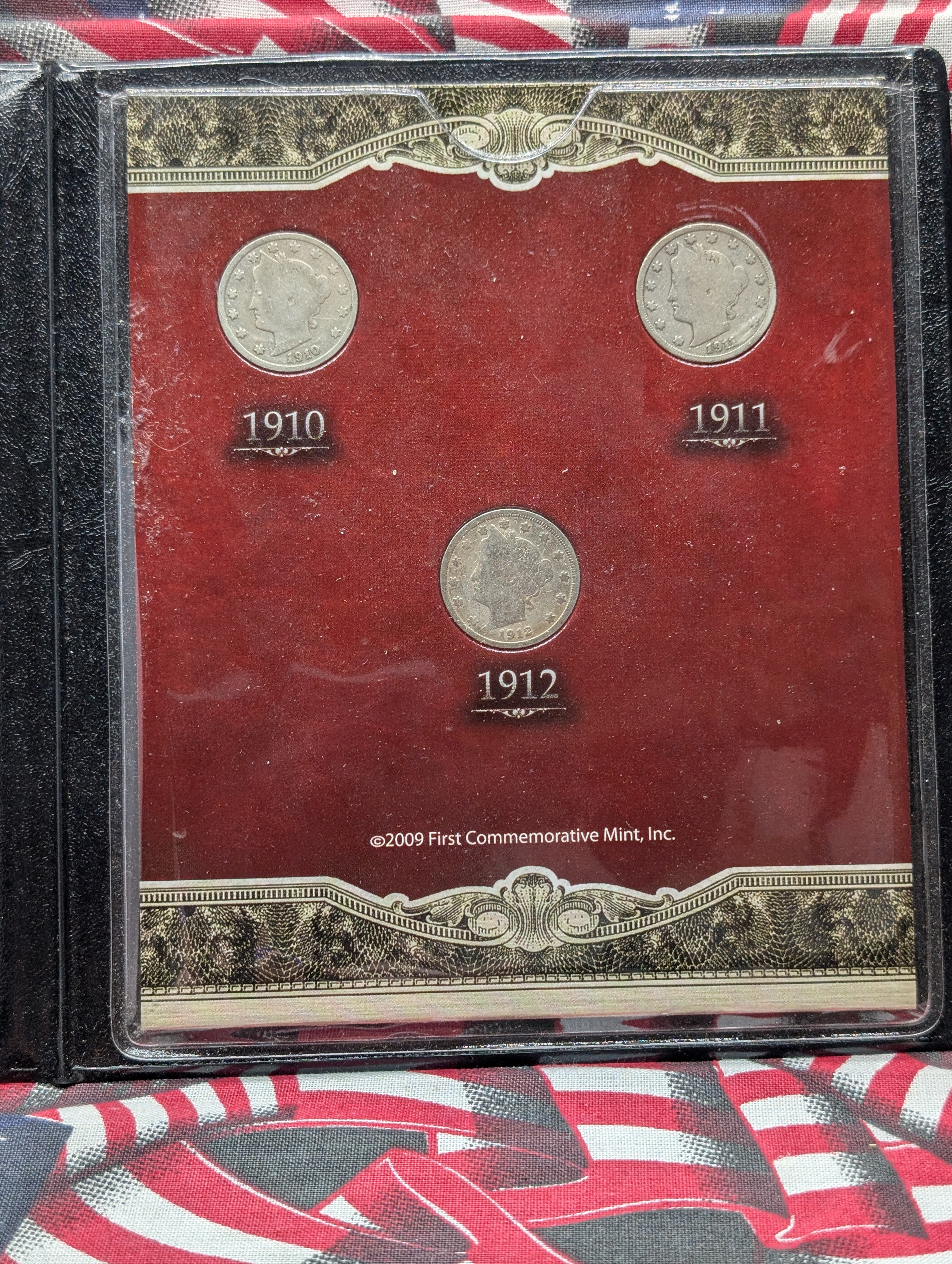 First Commemorative Proof Mint, Last 3 Years of V Nickels 1910-1912 Set