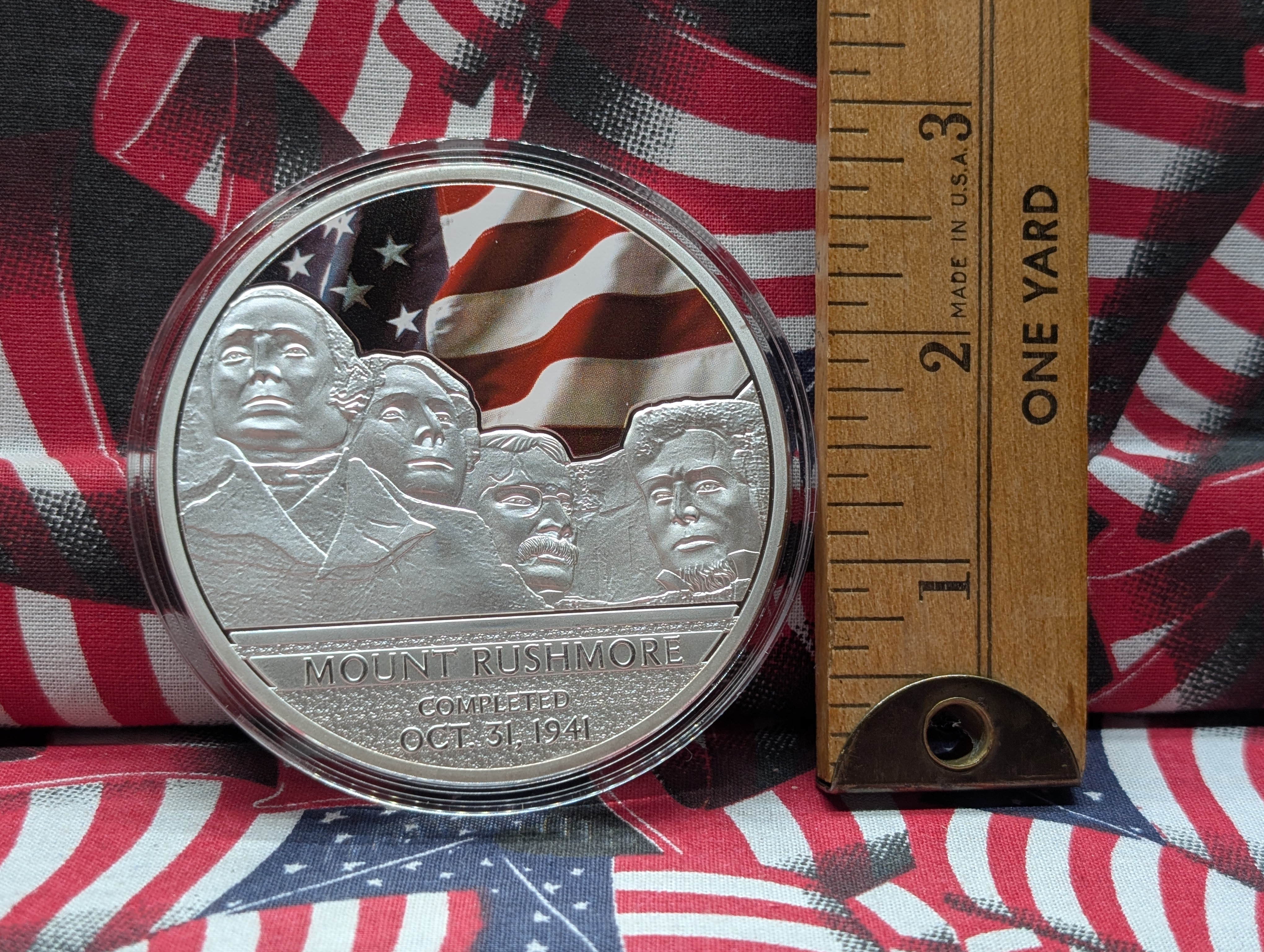 The Faces of Mount Rushmore Medallion Completed Oct. 31, 1941 Proof - Includes Certificate of Authenticity *A 00309*